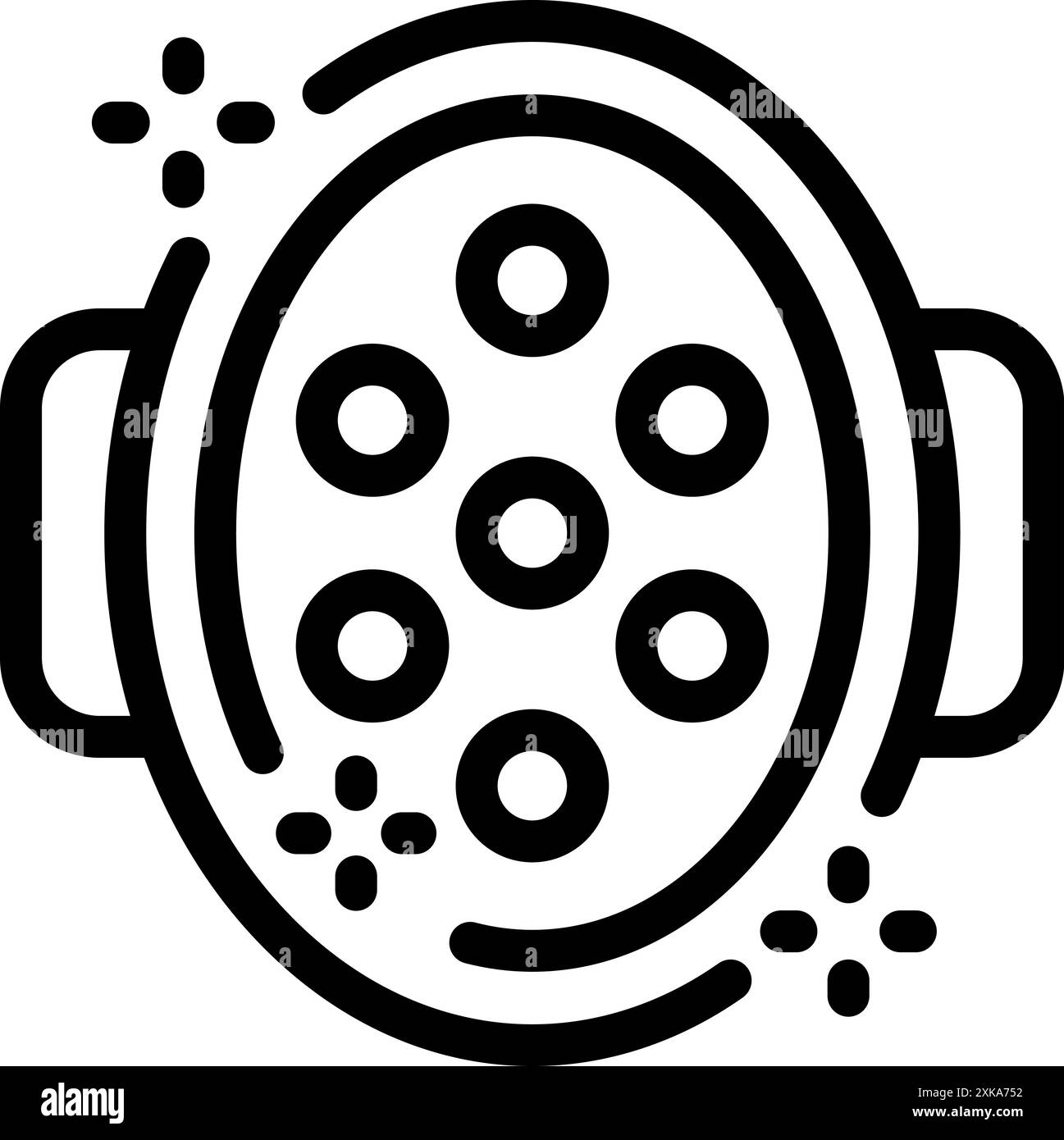 Équipement d'éclairage de studio fournissant une lumière puissante et réglable pour la photographie et la vidéographie Illustration de Vecteur