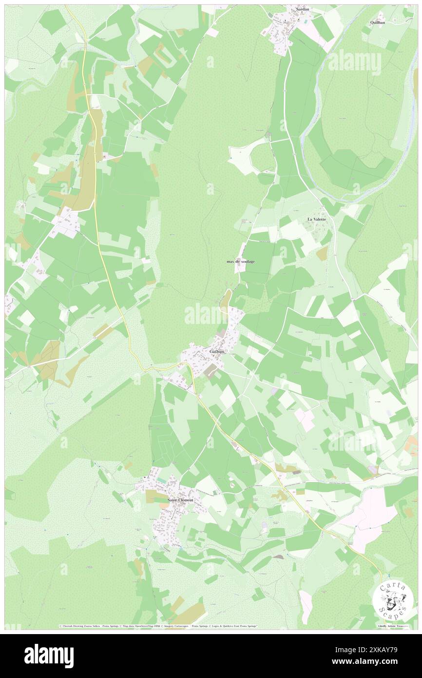 Gailhan, Gard, FR, France, Occitanie, n 43 50' 36'', N 4 1' 58'', carte, Cartascapes carte publiée en 2024. Explorez Cartascapes, une carte qui révèle la diversité des paysages, des cultures et des écosystèmes de la Terre. Voyage à travers le temps et l'espace, découvrir l'interconnexion du passé, du présent et de l'avenir de notre planète. Banque D'Images