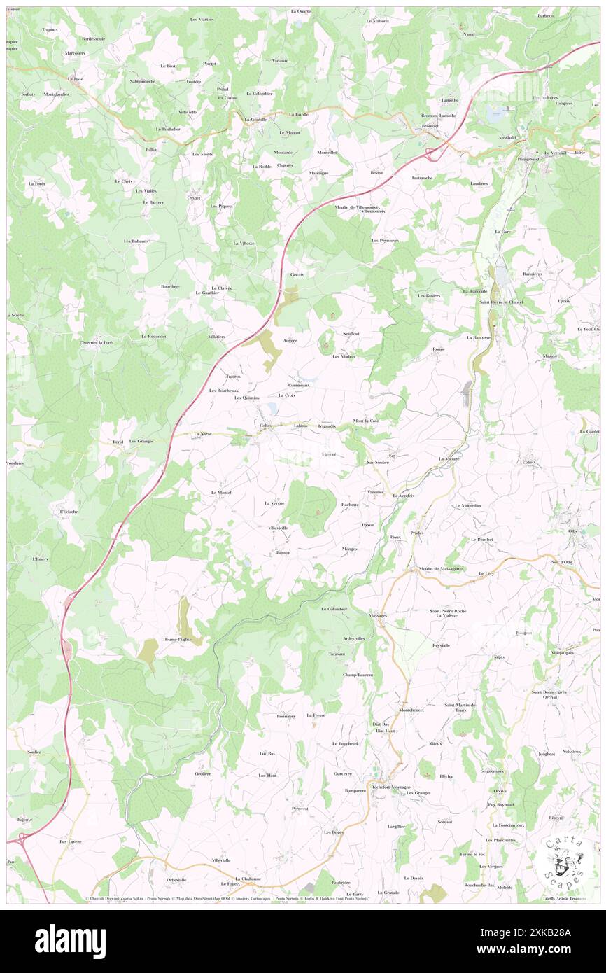 Gelles, Puy-de-Dôme, FR, France, Auvergne-Rhône-Alpes, n 45 46' 9'', N 2 45' 47'', carte, Carthascapes carte publiée en 2024. Explorez Cartascapes, une carte qui révèle la diversité des paysages, des cultures et des écosystèmes de la Terre. Voyage à travers le temps et l'espace, découvrir l'interconnexion du passé, du présent et de l'avenir de notre planète. Banque D'Images