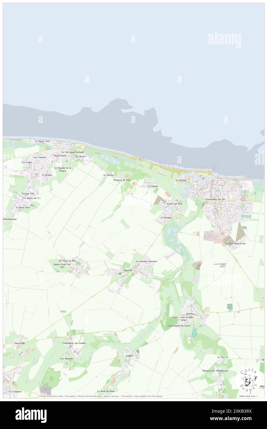 Graye-sur-mer, Calvados, FR, France, Normandie, n 49 19' 45'', S 0 28' 19'', carte, Cartascapes carte publiée en 2024. Explorez Cartascapes, une carte qui révèle la diversité des paysages, des cultures et des écosystèmes de la Terre. Voyage à travers le temps et l'espace, découvrir l'interconnexion du passé, du présent et de l'avenir de notre planète. Banque D'Images