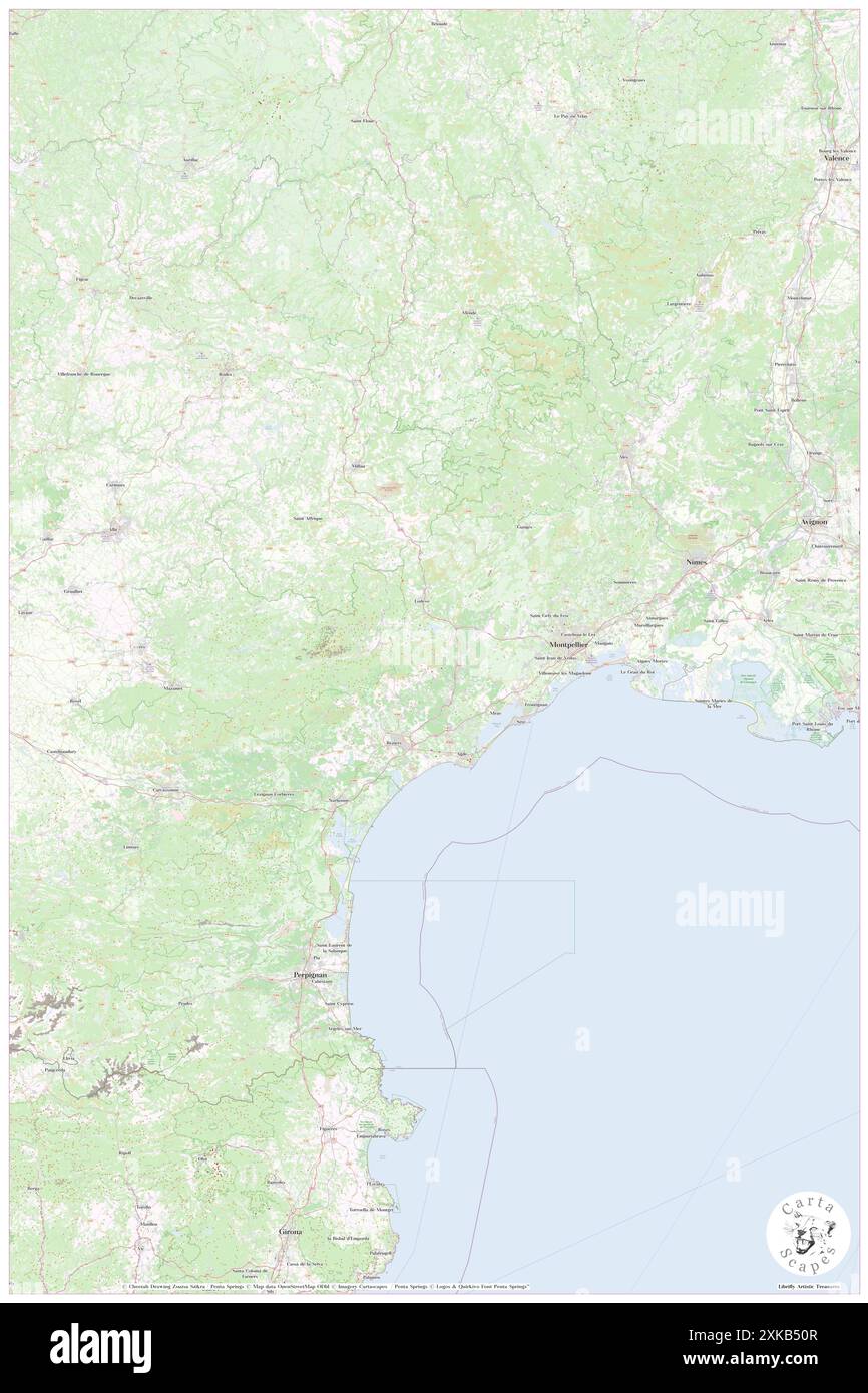 Hérault, Hérault, FR, France, Occitanie, n 43 40' 0'', N 3 30' 0'', carte, Cartascapes carte publiée en 2024. Explorez Cartascapes, une carte qui révèle la diversité des paysages, des cultures et des écosystèmes de la Terre. Voyage à travers le temps et l'espace, découvrir l'interconnexion du passé, du présent et de l'avenir de notre planète. Banque D'Images