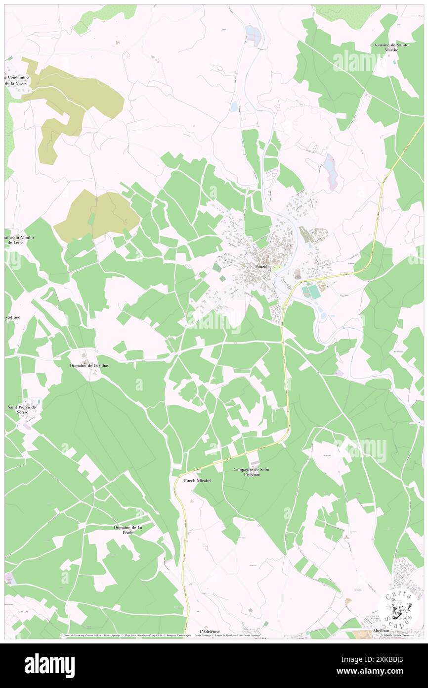 Pouzolles, Hérault, FR, France, Occitanie, n 43 28' 59'', N 3 16' 45'', carte, Cartascapes carte publiée en 2024. Explorez Cartascapes, une carte qui révèle la diversité des paysages, des cultures et des écosystèmes de la Terre. Voyage à travers le temps et l'espace, découvrir l'interconnexion du passé, du présent et de l'avenir de notre planète. Banque D'Images