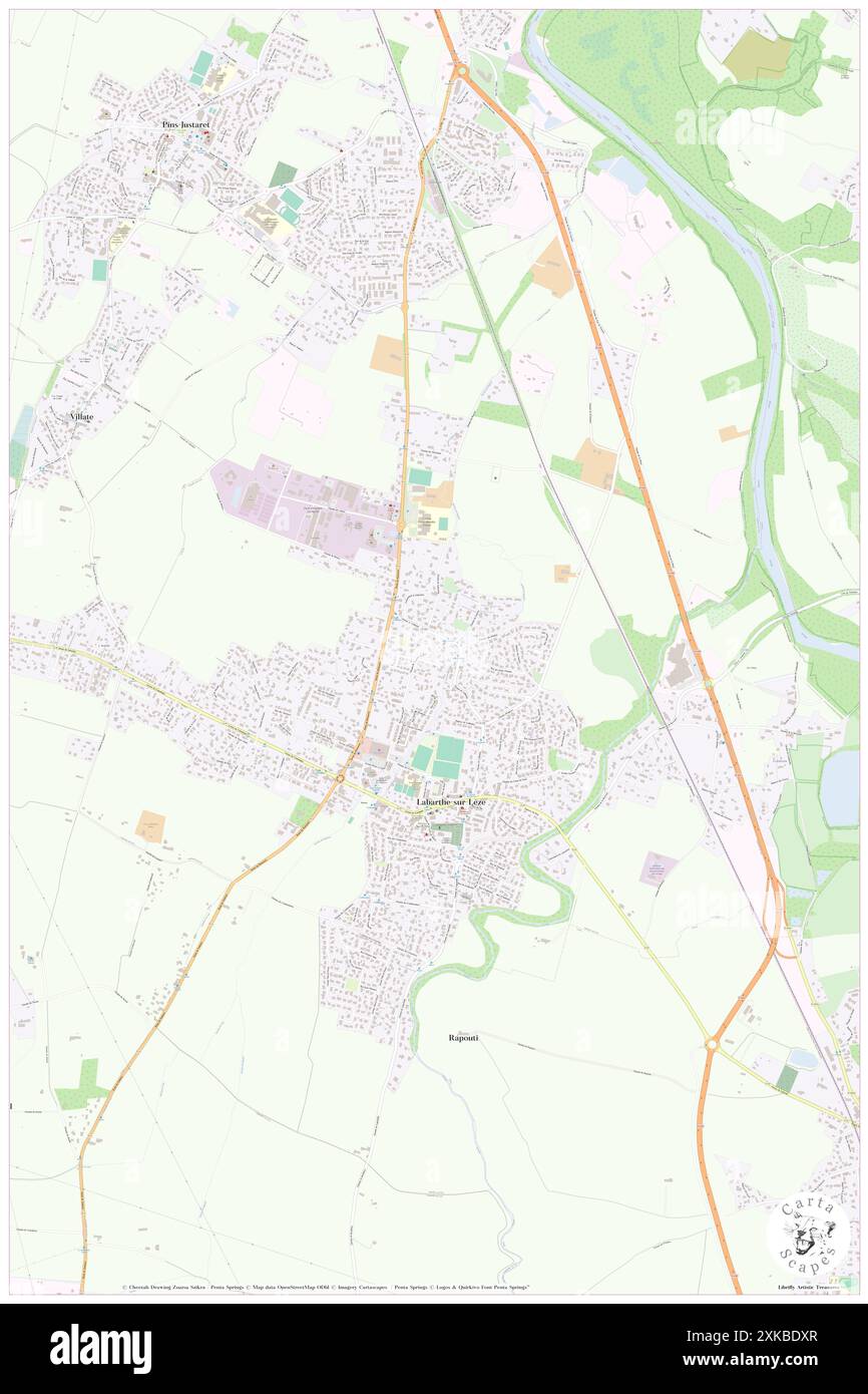 Labarthe-sur-Leze, haute Garonne, FR, France, Occitanie, n 43 27' 6'', N 1 23' 59'', carte, Cartascapes carte publiée en 2024. Explorez Cartascapes, une carte qui révèle la diversité des paysages, des cultures et des écosystèmes de la Terre. Voyage à travers le temps et l'espace, découvrir l'interconnexion du passé, du présent et de l'avenir de notre planète. Banque D'Images