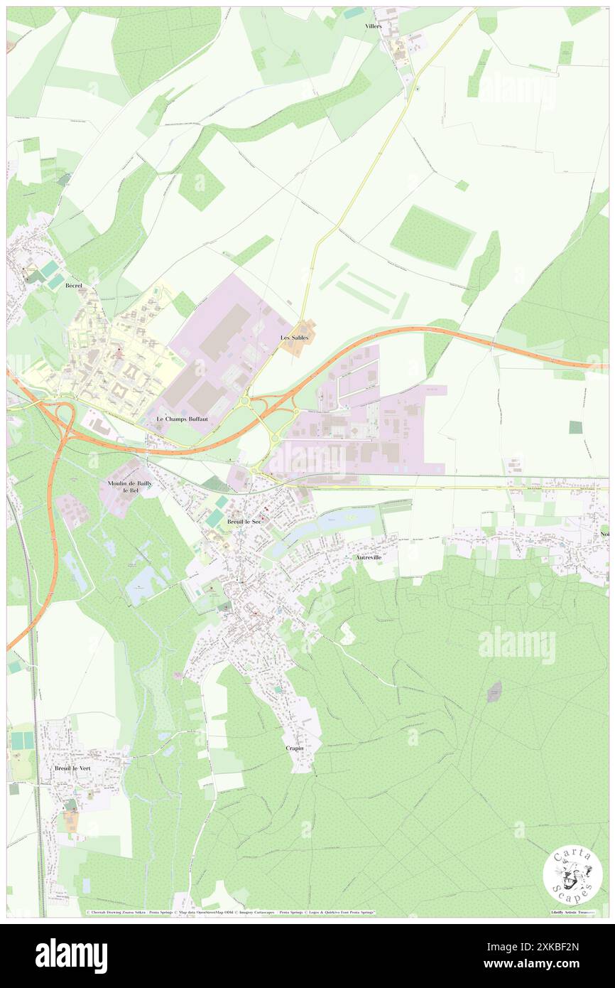 Breuil-le-sec, Oise, FR, France, hauts-de-France, n 49 22' 13'', N 2 27' 11'', carte, Carthascapes carte publiée en 2024. Explorez Cartascapes, une carte qui révèle la diversité des paysages, des cultures et des écosystèmes de la Terre. Voyage à travers le temps et l'espace, découvrir l'interconnexion du passé, du présent et de l'avenir de notre planète. Banque D'Images