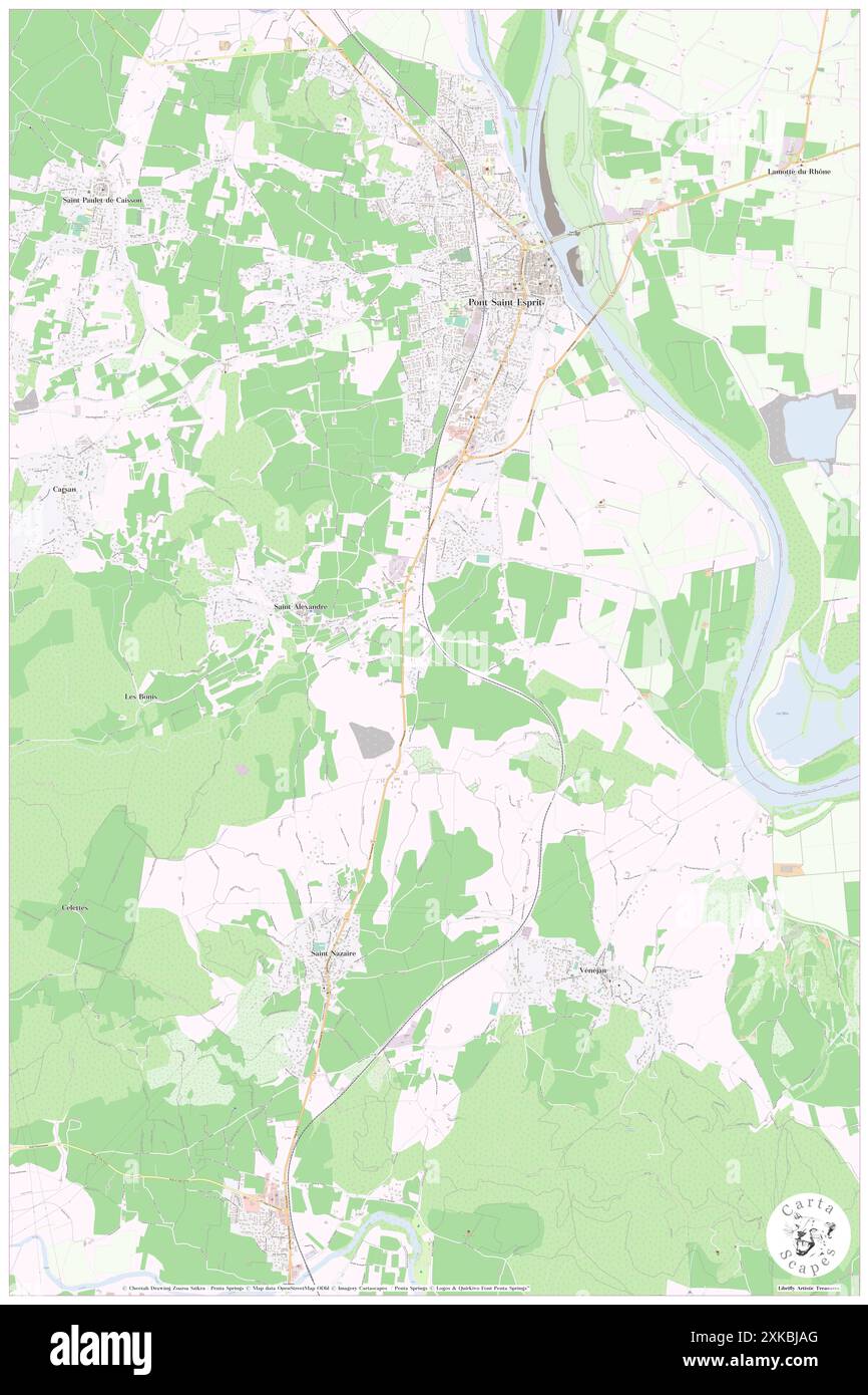 Saint-Alexandre, Gard, FR, France, Occitanie, n 44 13' 40'', N 4 37' 17'', carte, Carthascapes carte publiée en 2024. Explorez Cartascapes, une carte qui révèle la diversité des paysages, des cultures et des écosystèmes de la Terre. Voyage à travers le temps et l'espace, découvrir l'interconnexion du passé, du présent et de l'avenir de notre planète. Banque D'Images