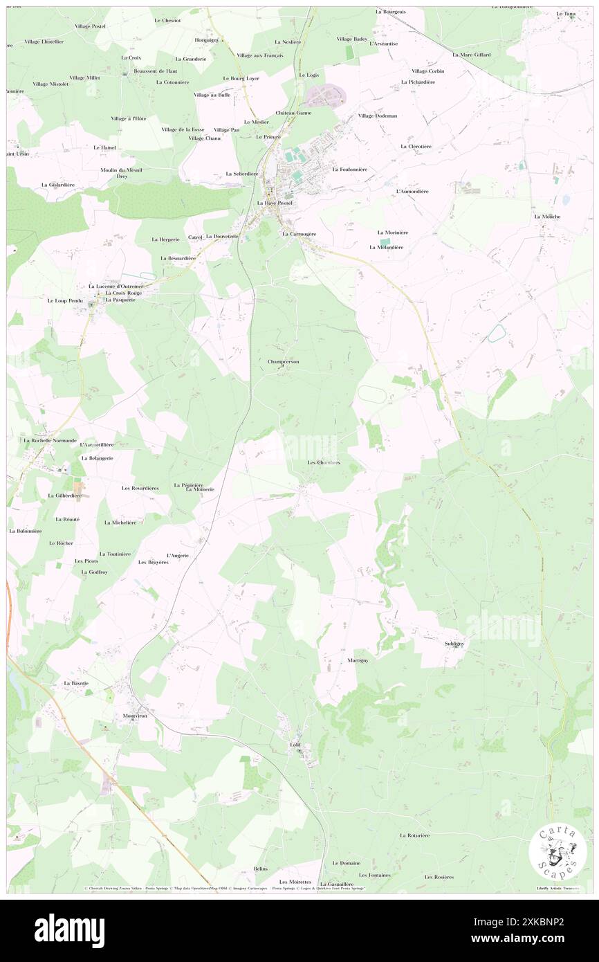 Le Grippon, Manche, FR, France, Normandie, n 48 46' 39'', S 1 23' 43'', carte, Cartascapes carte publiée en 2024. Explorez Cartascapes, une carte qui révèle la diversité des paysages, des cultures et des écosystèmes de la Terre. Voyage à travers le temps et l'espace, découvrir l'interconnexion du passé, du présent et de l'avenir de notre planète. Banque D'Images