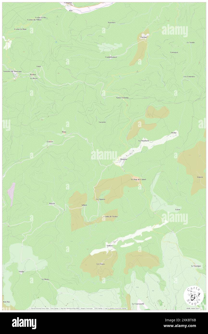 Rieussec, Hérault, FR, France, Occitanie, n 43 25' 1'', N 2 44' 21'', carte, Cartascapes carte publiée en 2024. Explorez Cartascapes, une carte qui révèle la diversité des paysages, des cultures et des écosystèmes de la Terre. Voyage à travers le temps et l'espace, découvrir l'interconnexion du passé, du présent et de l'avenir de notre planète. Banque D'Images