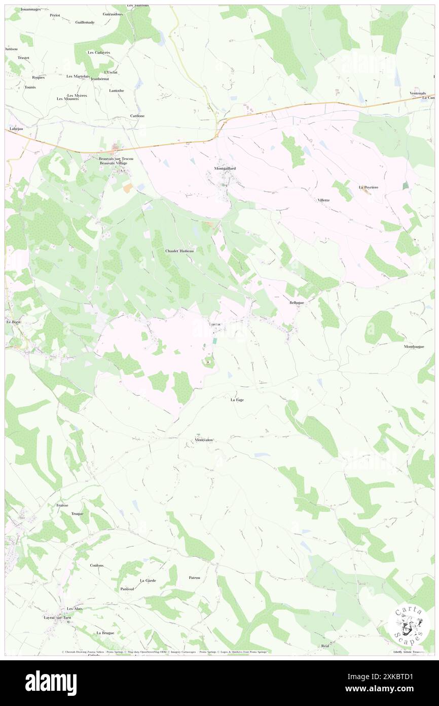 Tauriac, Tarn, FR, France, Occitanie, n 43 53' 2'', N 1 35' 30'', carte, Carthascapes carte publiée en 2024. Explorez Cartascapes, une carte qui révèle la diversité des paysages, des cultures et des écosystèmes de la Terre. Voyage à travers le temps et l'espace, découvrir l'interconnexion du passé, du présent et de l'avenir de notre planète. Banque D'Images