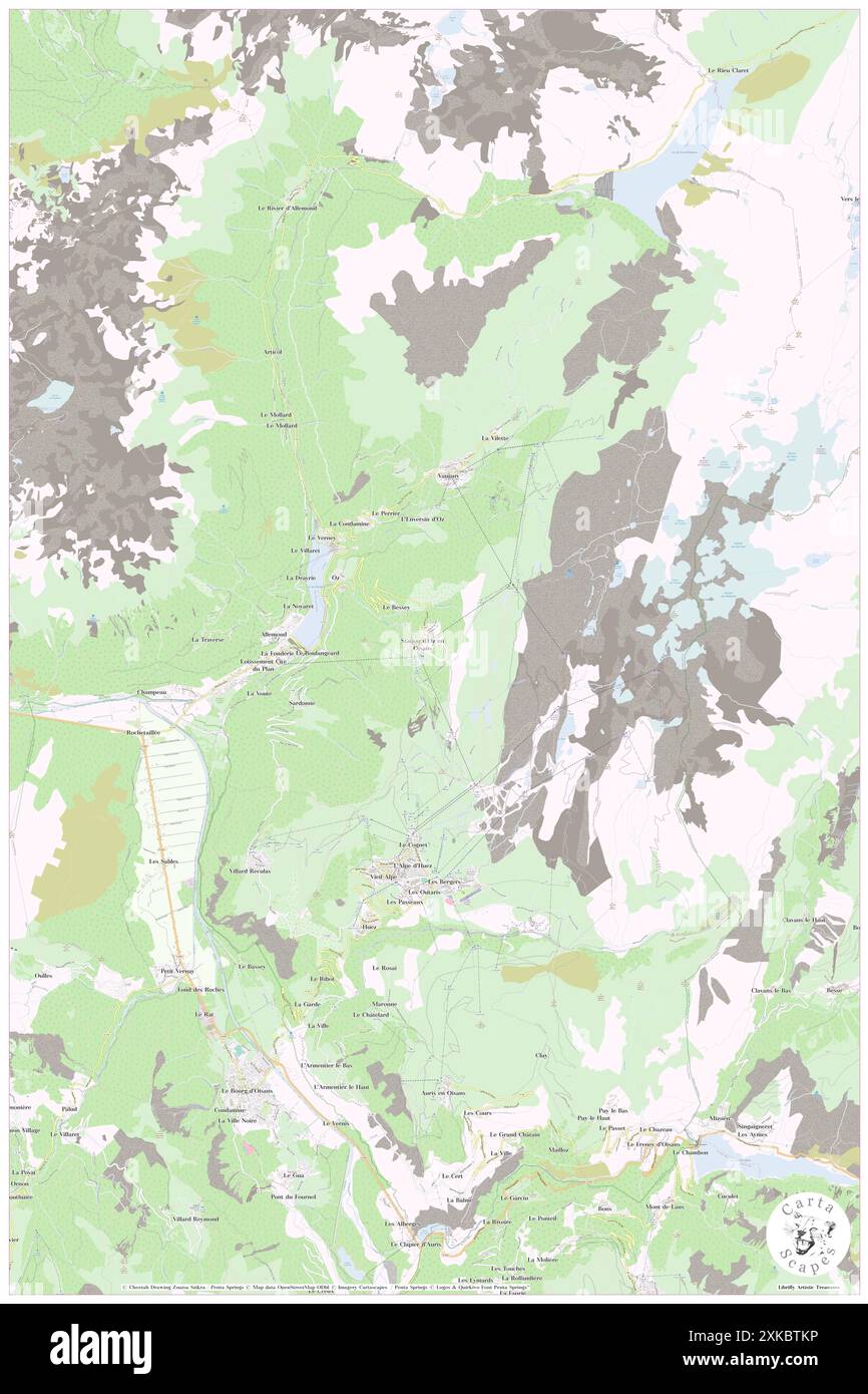 Oz, Isère, FR, France, Auvergne-Rhône-Alpes, n 45 8' 26'', N 6 3' 6'', carte, Cartascapes carte publiée en 2024. Explorez Cartascapes, une carte qui révèle la diversité des paysages, des cultures et des écosystèmes de la Terre. Voyage à travers le temps et l'espace, découvrir l'interconnexion du passé, du présent et de l'avenir de notre planète. Banque D'Images