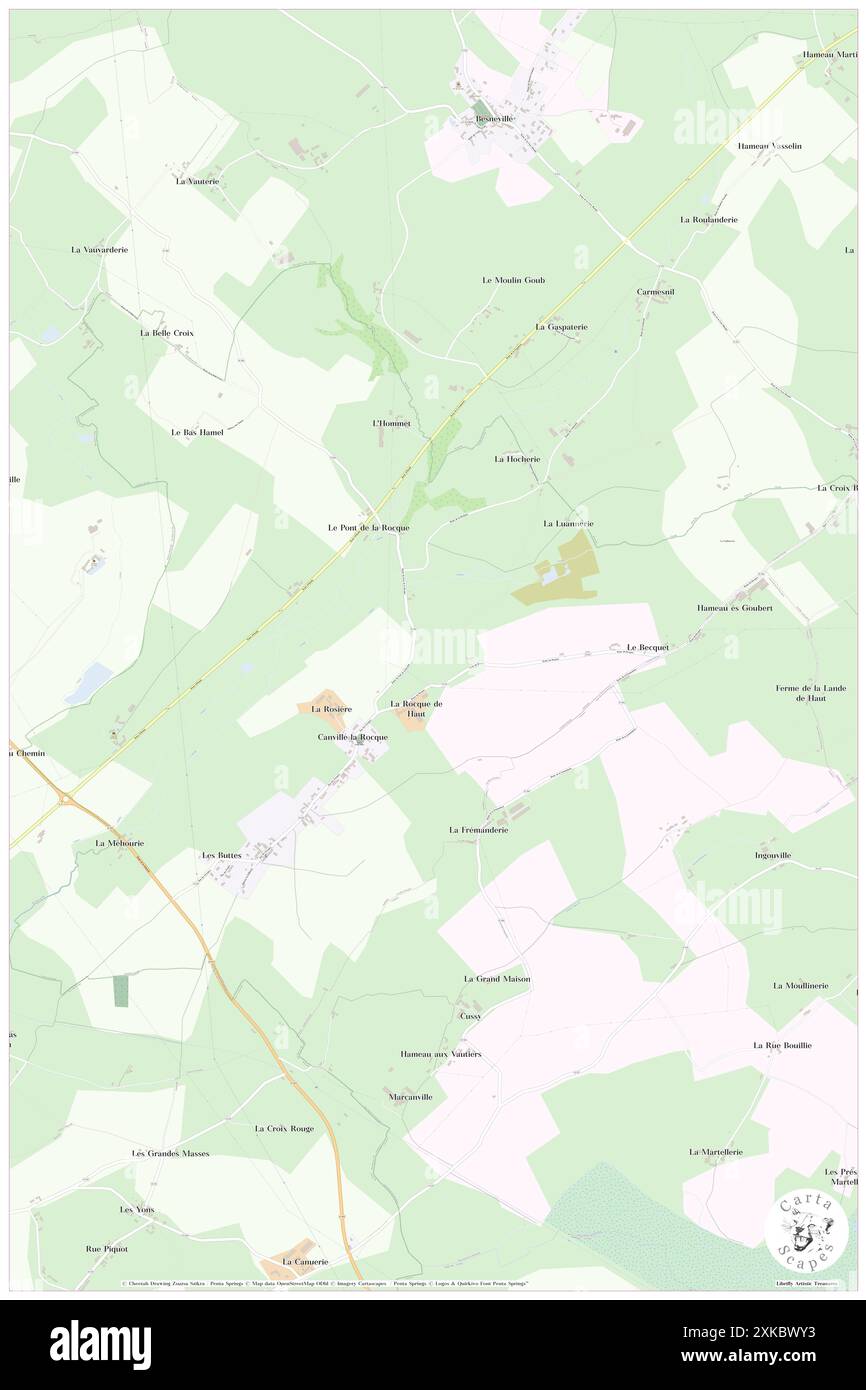 Canville-la-Rocque, Manche, FR, France, Normandie, n 49 20' 30'', S 1 38' 13'', carte, Cartascapes carte publiée en 2024. Explorez Cartascapes, une carte qui révèle la diversité des paysages, des cultures et des écosystèmes de la Terre. Voyage à travers le temps et l'espace, découvrir l'interconnexion du passé, du présent et de l'avenir de notre planète. Banque D'Images