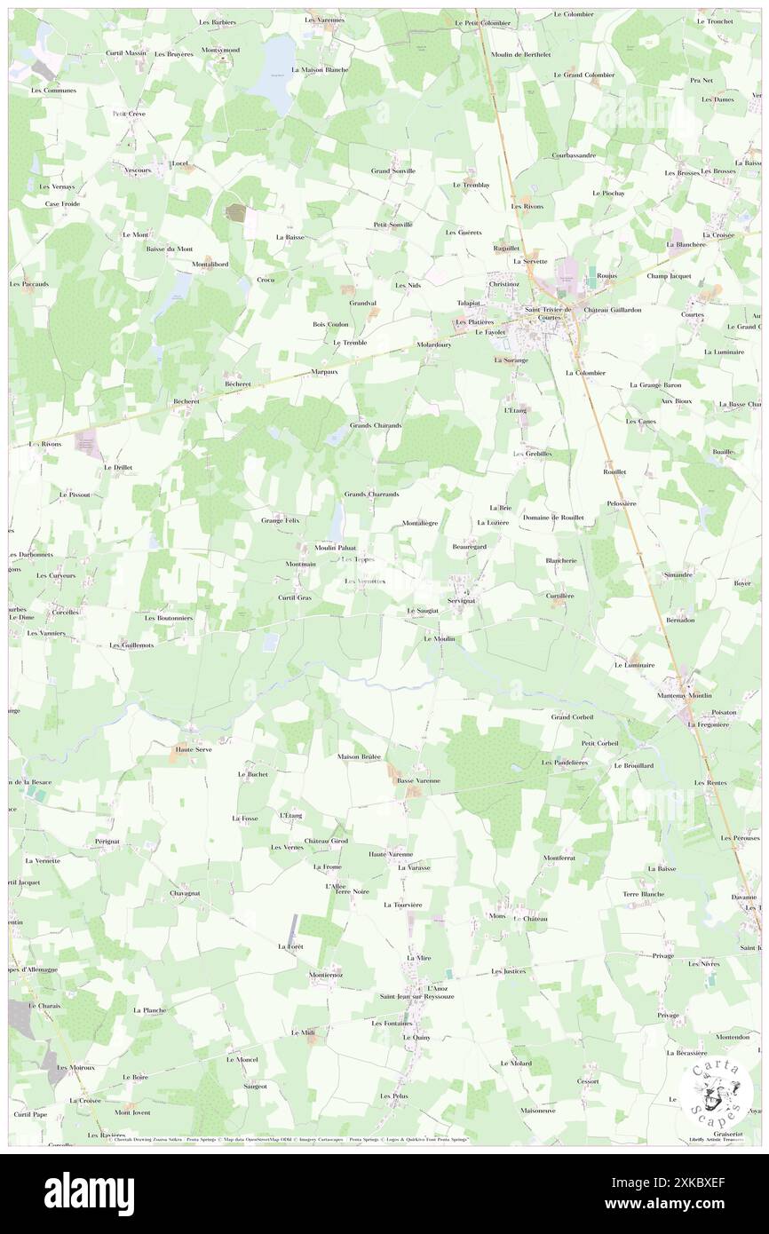 Servignat, Ain, FR, France, Auvergne-Rhône-Alpes, n 46 26' 0'', N 5 4' 9'', carte, Cartascapes carte publiée en 2024. Explorez Cartascapes, une carte qui révèle la diversité des paysages, des cultures et des écosystèmes de la Terre. Voyage à travers le temps et l'espace, découvrir l'interconnexion du passé, du présent et de l'avenir de notre planète. Banque D'Images