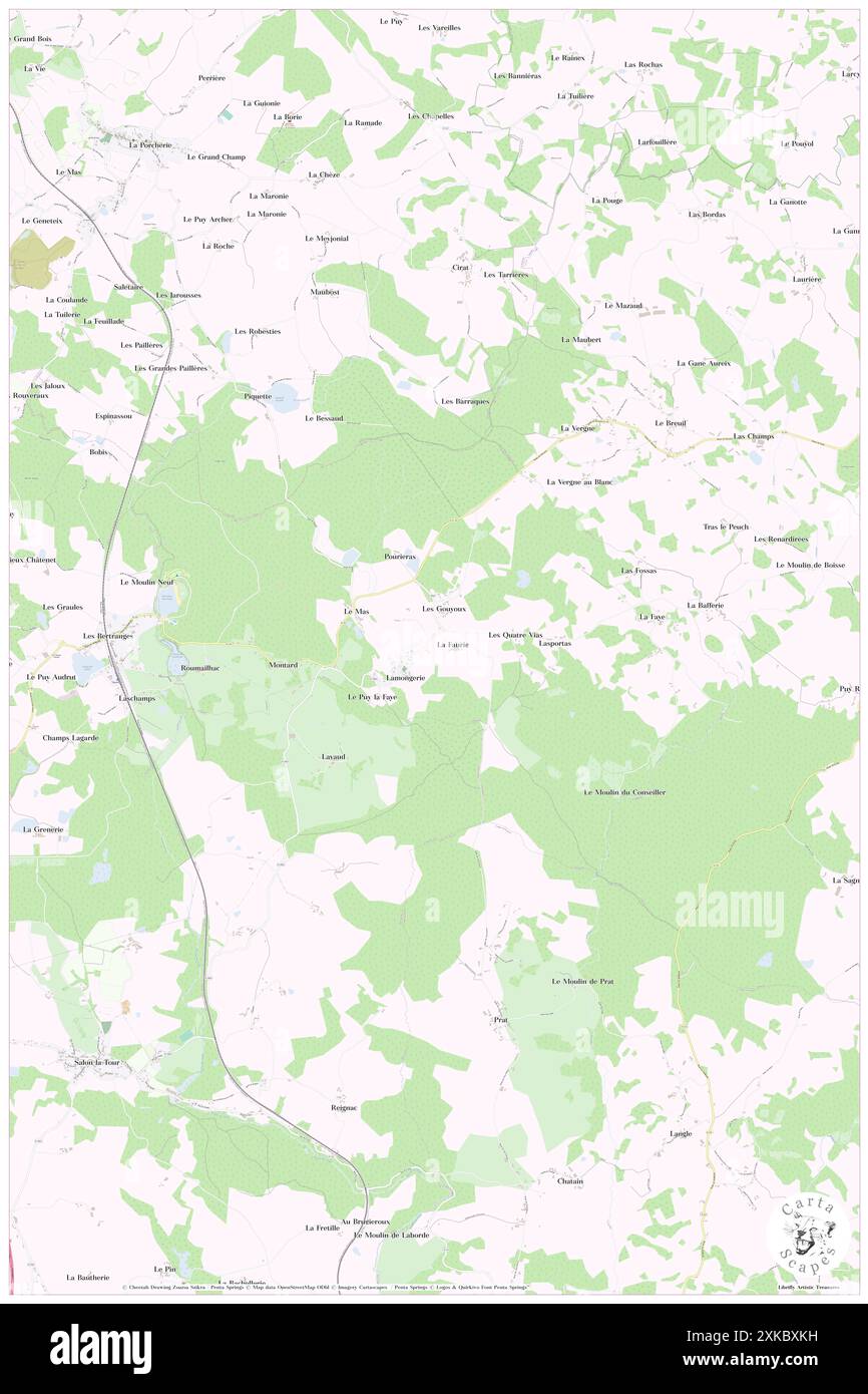 Lamongerie, Corrèze, FR, France, Nouvelle-Aquitaine, n 45 32' 12'', N 1 34' 32'', carte, Carthascapes carte publiée en 2024. Explorez Cartascapes, une carte qui révèle la diversité des paysages, des cultures et des écosystèmes de la Terre. Voyage à travers le temps et l'espace, découvrir l'interconnexion du passé, du présent et de l'avenir de notre planète. Banque D'Images