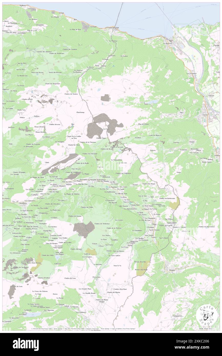 La Chapelle-d'abondance, haute-Savoie, FR, France, Auvergne-Rhône-Alpes, n 46 17' 43'', N 6 47' 14'', carte, Carthascapes carte publiée en 2024. Explorez Cartascapes, une carte qui révèle la diversité des paysages, des cultures et des écosystèmes de la Terre. Voyage à travers le temps et l'espace, découvrir l'interconnexion du passé, du présent et de l'avenir de notre planète. Banque D'Images