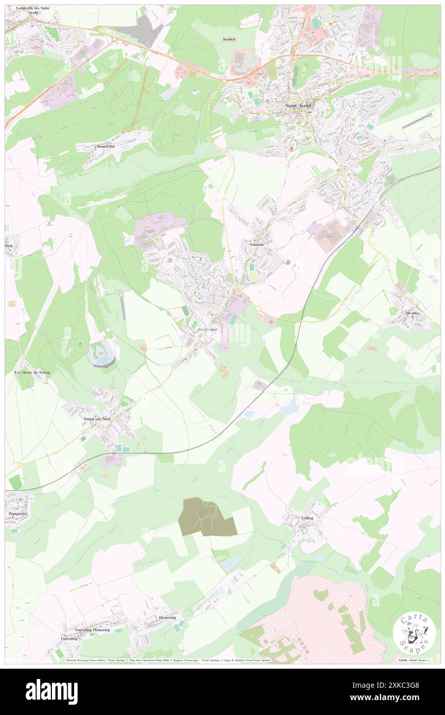 Folschviller, Moselle, FR, France, Grand est, n 49 4' 9'', N 6 41' 5'', carte, Carthascapes carte publiée en 2024. Explorez Cartascapes, une carte qui révèle la diversité des paysages, des cultures et des écosystèmes de la Terre. Voyage à travers le temps et l'espace, découvrir l'interconnexion du passé, du présent et de l'avenir de notre planète. Banque D'Images