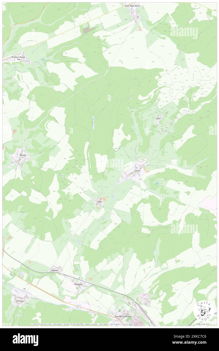 Culey, Meuse, FR, France, Grand est, n 48 45' 21'', N 5 16' 3'', carte, Cartascapes carte publiée en 2024. Explorez Cartascapes, une carte qui révèle la diversité des paysages, des cultures et des écosystèmes de la Terre. Voyage à travers le temps et l'espace, découvrir l'interconnexion du passé, du présent et de l'avenir de notre planète. Banque D'Images