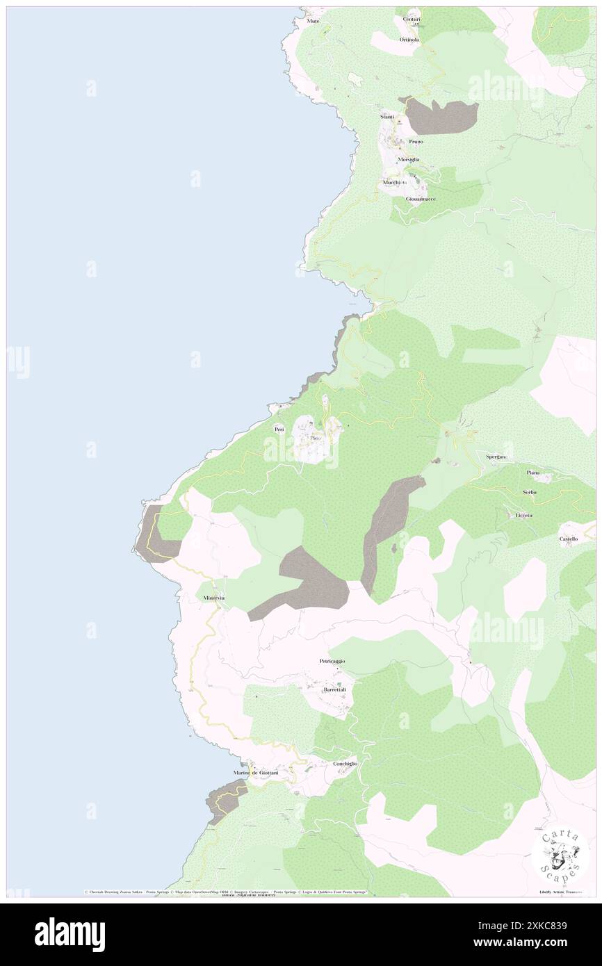 Pino, haute-Corse, FR, France, Corse, n 42 54' 29'', N 9 21' 5'', carte, Cartascapes carte publiée en 2024. Explorez Cartascapes, une carte qui révèle la diversité des paysages, des cultures et des écosystèmes de la Terre. Voyage à travers le temps et l'espace, découvrir l'interconnexion du passé, du présent et de l'avenir de notre planète. Banque D'Images