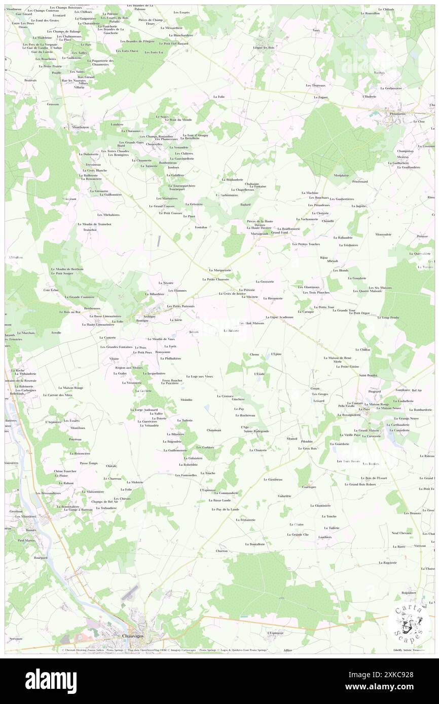 Archigny, Vienne, FR, France, Nouvelle-Aquitaine, n 46 40' 23'', N 0 39' 6'', carte, Cartascapes carte publiée en 2024. Explorez Cartascapes, une carte qui révèle la diversité des paysages, des cultures et des écosystèmes de la Terre. Voyage à travers le temps et l'espace, découvrir l'interconnexion du passé, du présent et de l'avenir de notre planète. Banque D'Images