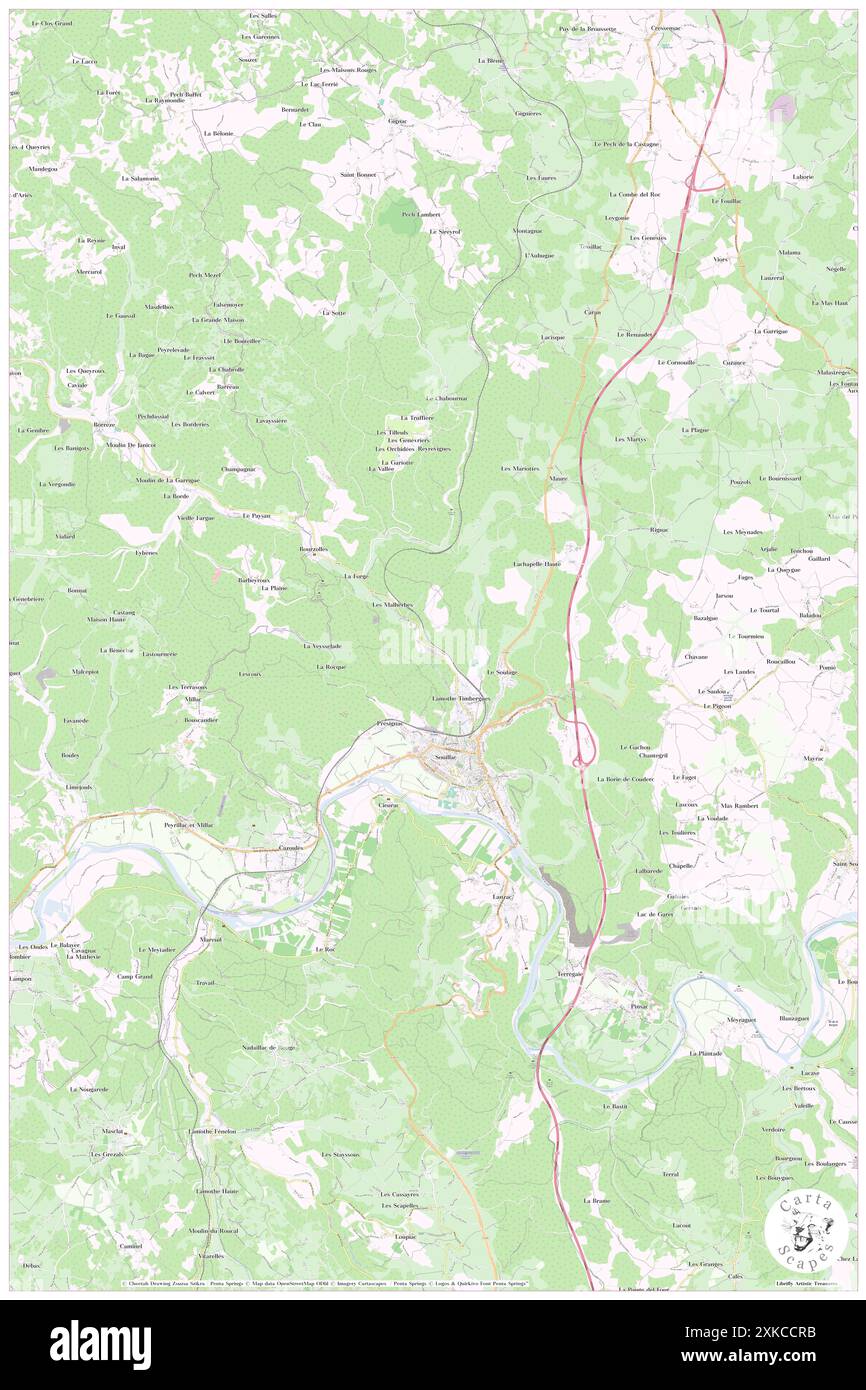 Souillac, Lot, FR, France, Occitanie, n 44 53' 52'', N 1 28' 27'', carte, Cartascapes carte publiée en 2024. Explorez Cartascapes, une carte qui révèle la diversité des paysages, des cultures et des écosystèmes de la Terre. Voyage à travers le temps et l'espace, découvrir l'interconnexion du passé, du présent et de l'avenir de notre planète. Banque D'Images