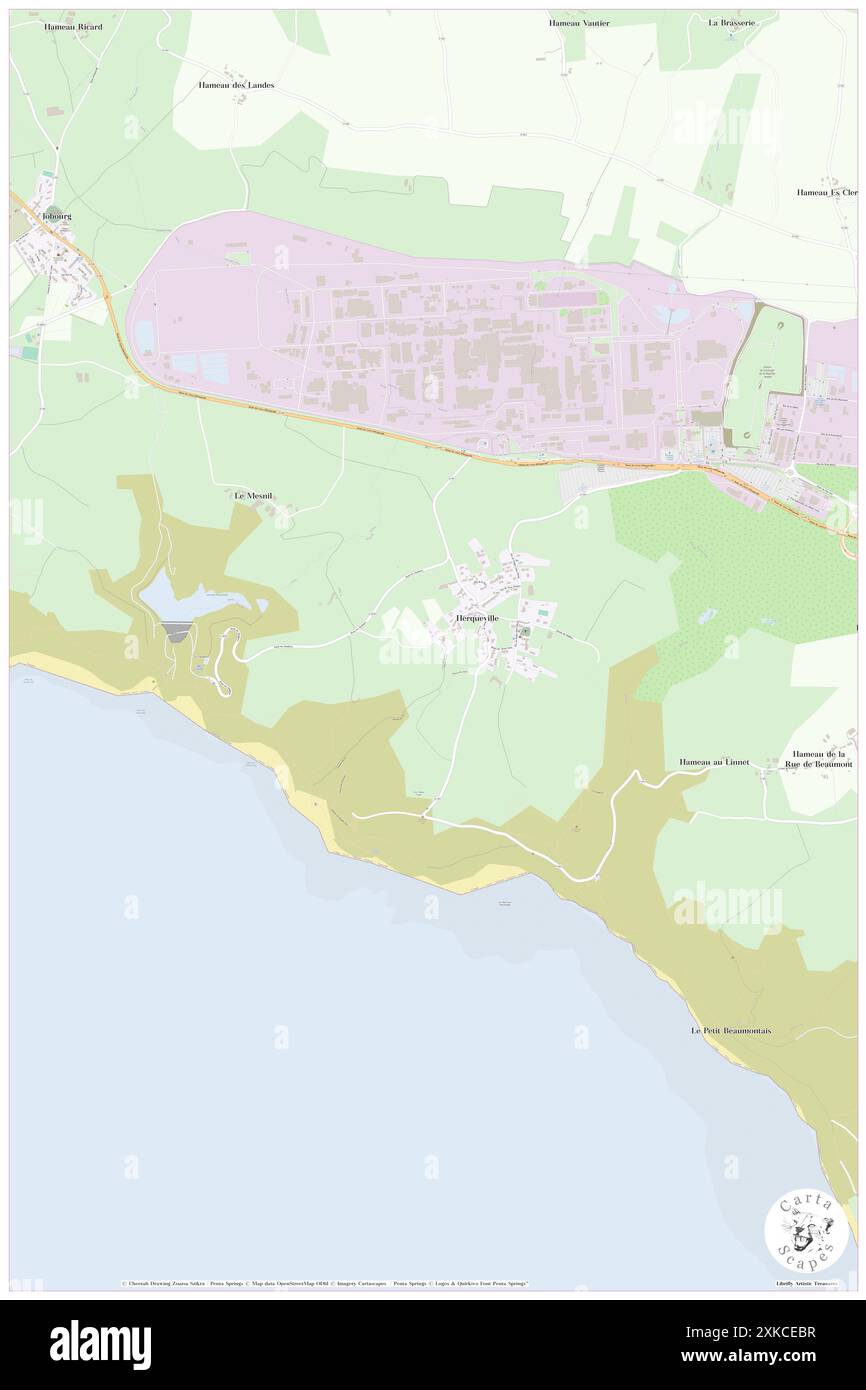 Herqueville, Manche, FR, France, Normandie, n 49 40' 2'', S 1 52' 38'', carte, Cartascapes carte publiée en 2024. Explorez Cartascapes, une carte qui révèle la diversité des paysages, des cultures et des écosystèmes de la Terre. Voyage à travers le temps et l'espace, découvrir l'interconnexion du passé, du présent et de l'avenir de notre planète. Banque D'Images