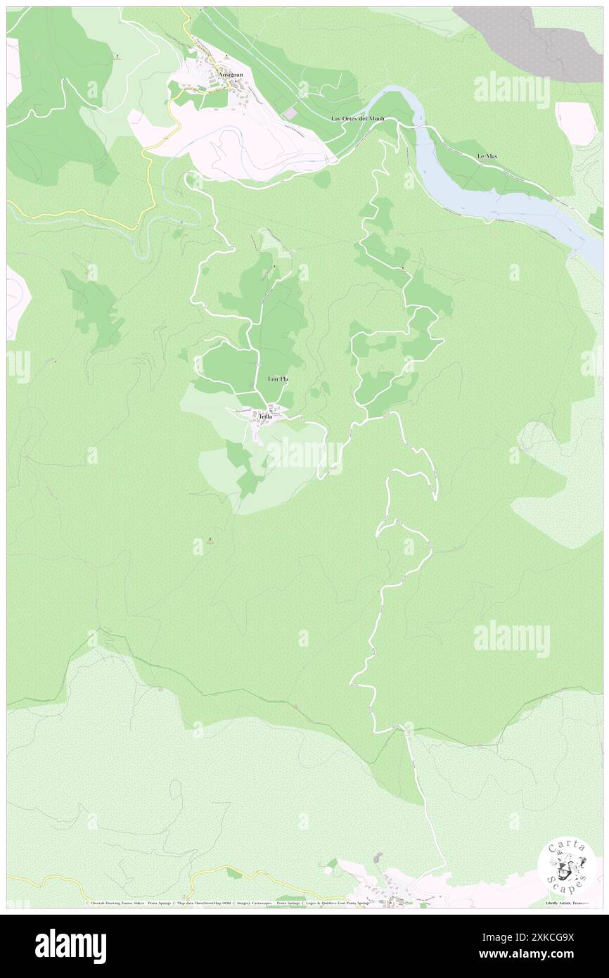 Trilla, Pyrénées-Orientales, FR, France, Occitanie, n 42 44' 22'', N 2 31' 9'', carte, Cartascapes carte publiée en 2024. Explorez Cartascapes, une carte qui révèle la diversité des paysages, des cultures et des écosystèmes de la Terre. Voyage à travers le temps et l'espace, découvrir l'interconnexion du passé, du présent et de l'avenir de notre planète. Banque D'Images