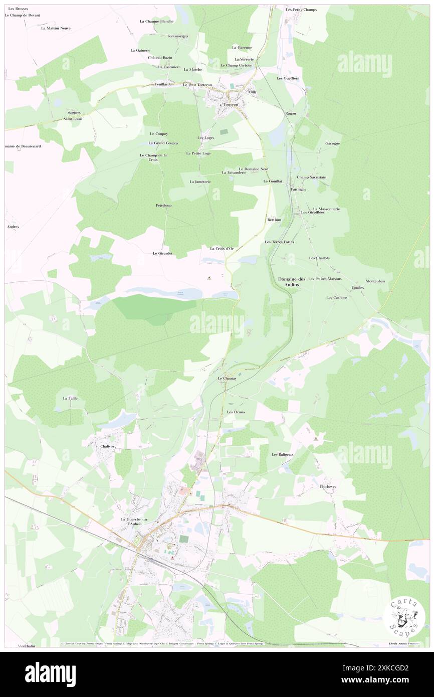 Le Chautay, cher, FR, France, Centre, n 46 58' 36'', N 2 58' 0'', carte, Cartascapes carte publiée en 2024. Explorez Cartascapes, une carte qui révèle la diversité des paysages, des cultures et des écosystèmes de la Terre. Voyage à travers le temps et l'espace, découvrir l'interconnexion du passé, du présent et de l'avenir de notre planète. Banque D'Images