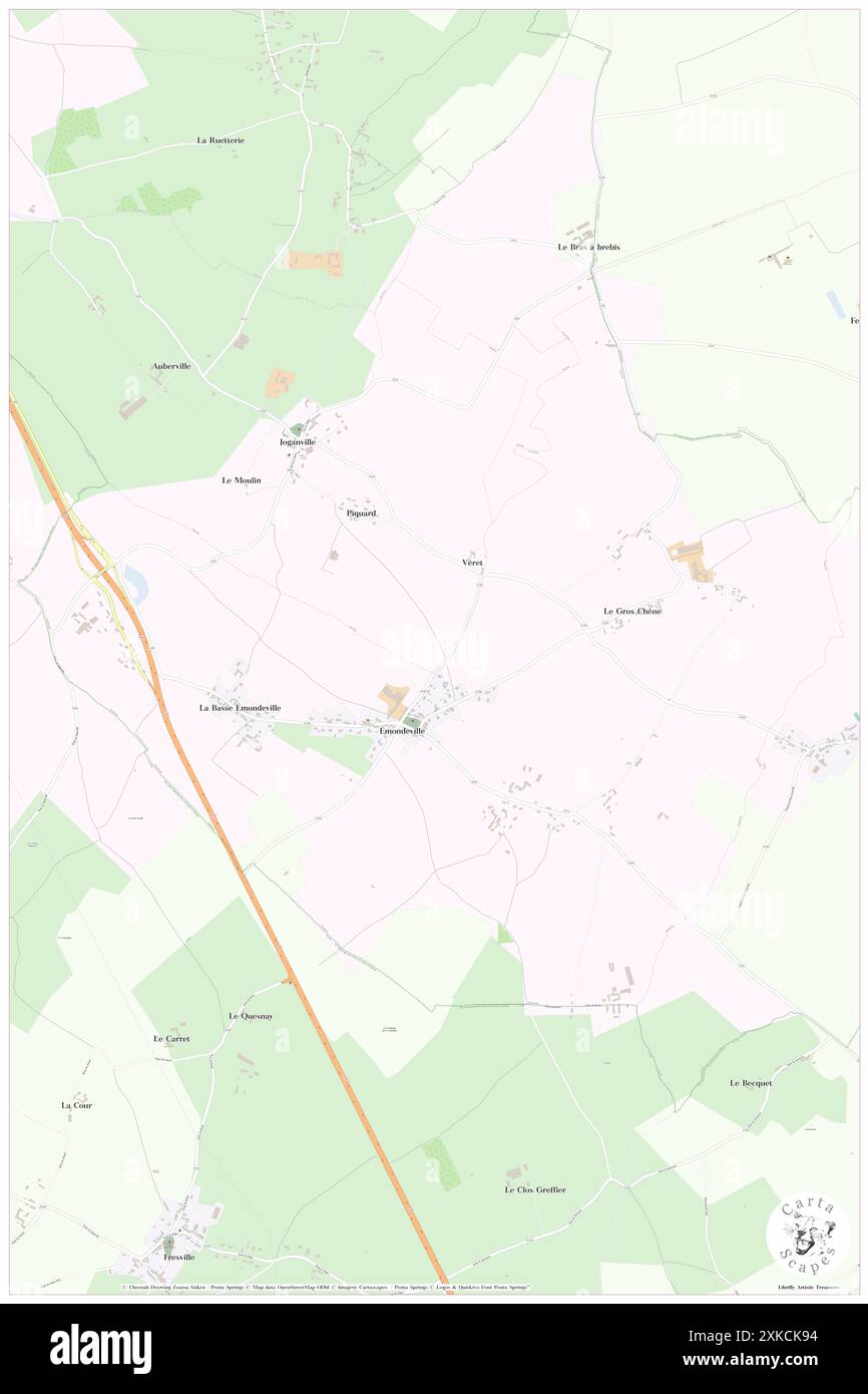 Emondeville, Manche, FR, France, Normandie, n 49 27' 32'', S 1 20' 34'', carte, Cartascapes carte publiée en 2024. Explorez Cartascapes, une carte qui révèle la diversité des paysages, des cultures et des écosystèmes de la Terre. Voyage à travers le temps et l'espace, découvrir l'interconnexion du passé, du présent et de l'avenir de notre planète. Banque D'Images