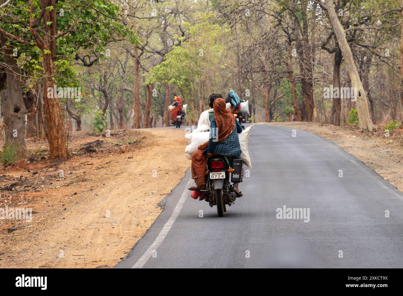 Moto en Inde Banque D'Images