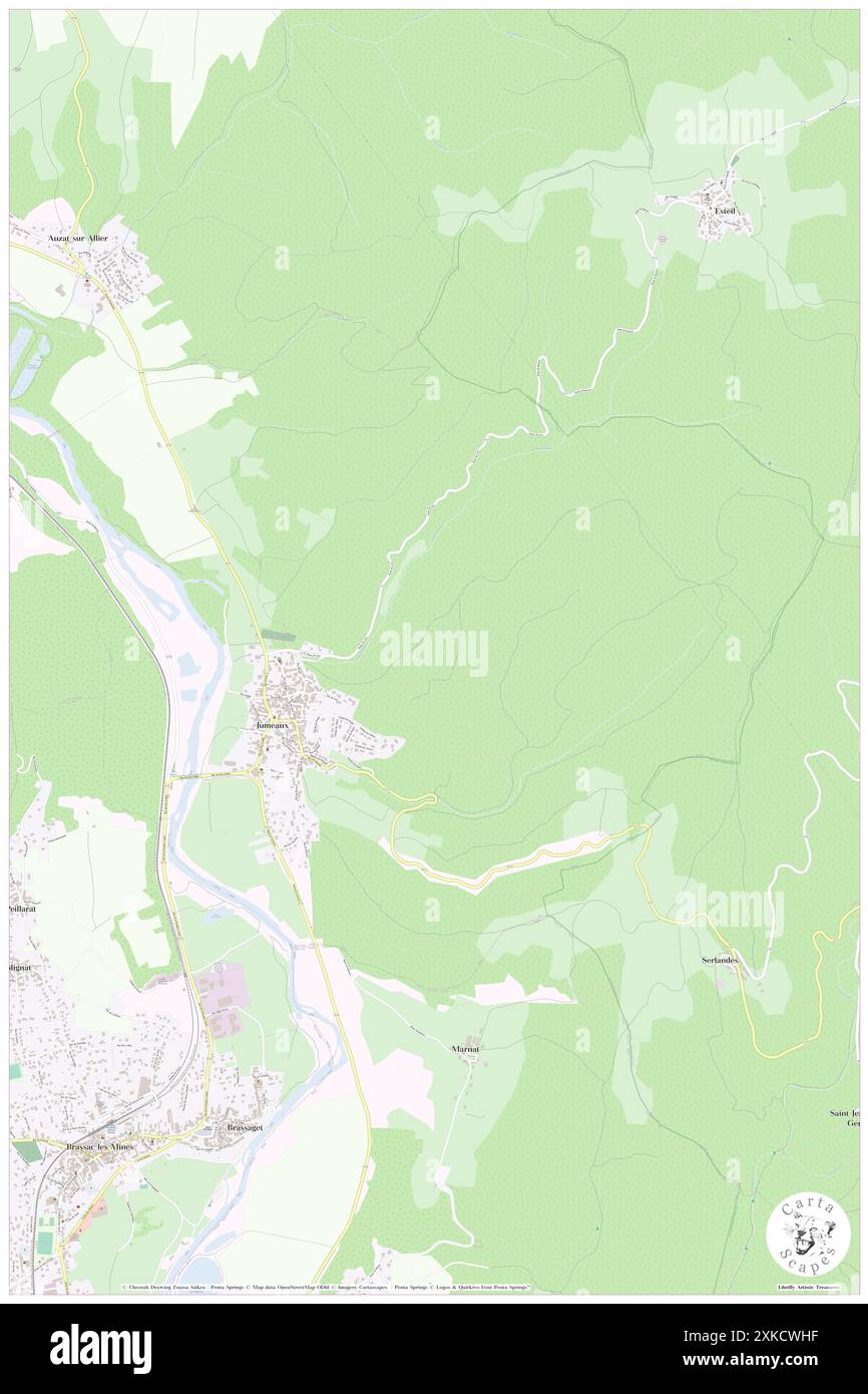 Jumeaux, Puy-de-Dôme, FR, France, Auvergne-Rhône-Alpes, n 45 25' 51'', N 3 20' 23'', carte, Cartascapes carte publiée en 2024. Explorez Cartascapes, une carte qui révèle la diversité des paysages, des cultures et des écosystèmes de la Terre. Voyage à travers le temps et l'espace, découvrir l'interconnexion du passé, du présent et de l'avenir de notre planète. Banque D'Images