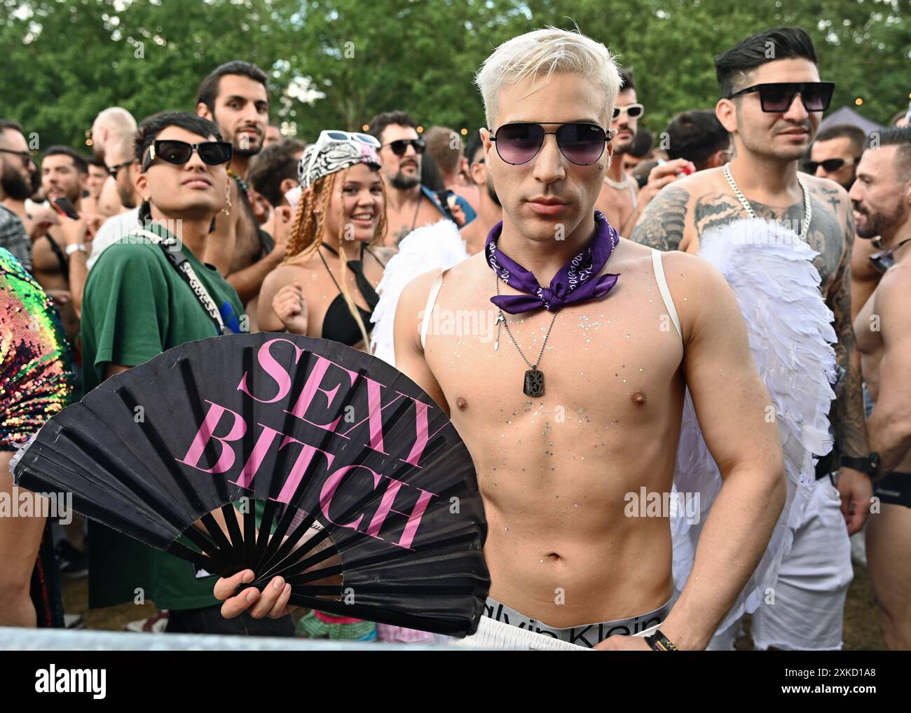 LONDRES, ANGLETERRE - 21 JUILLET 2024 : en tant qu'un dans le Park 2024, célébrant la communauté LGBTQ en l'unissant pour une journée de fierté, de diversité et de festivités. ( Credit : Voir Li/Picture Capital/Alamy Live News Banque D'Images