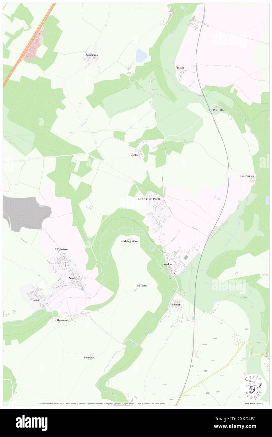 Voulon, Vienne, FR, France, Nouvelle-Aquitaine, n 46 21' 23'', N 0 14' 45'', carte, Carthascapes carte publiée en 2024. Explorez Cartascapes, une carte qui révèle la diversité des paysages, des cultures et des écosystèmes de la Terre. Voyage à travers le temps et l'espace, découvrir l'interconnexion du passé, du présent et de l'avenir de notre planète. Banque D'Images