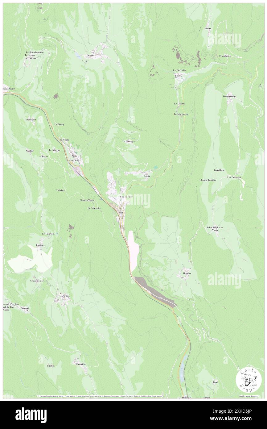 Tenay, Ain, FR, France, Auvergne-Rhône-Alpes, n 45 55' 12'', N 5 30' 29'', carte, Carthascapes carte publiée en 2024. Explorez Cartascapes, une carte qui révèle la diversité des paysages, des cultures et des écosystèmes de la Terre. Voyage à travers le temps et l'espace, découvrir l'interconnexion du passé, du présent et de l'avenir de notre planète. Banque D'Images