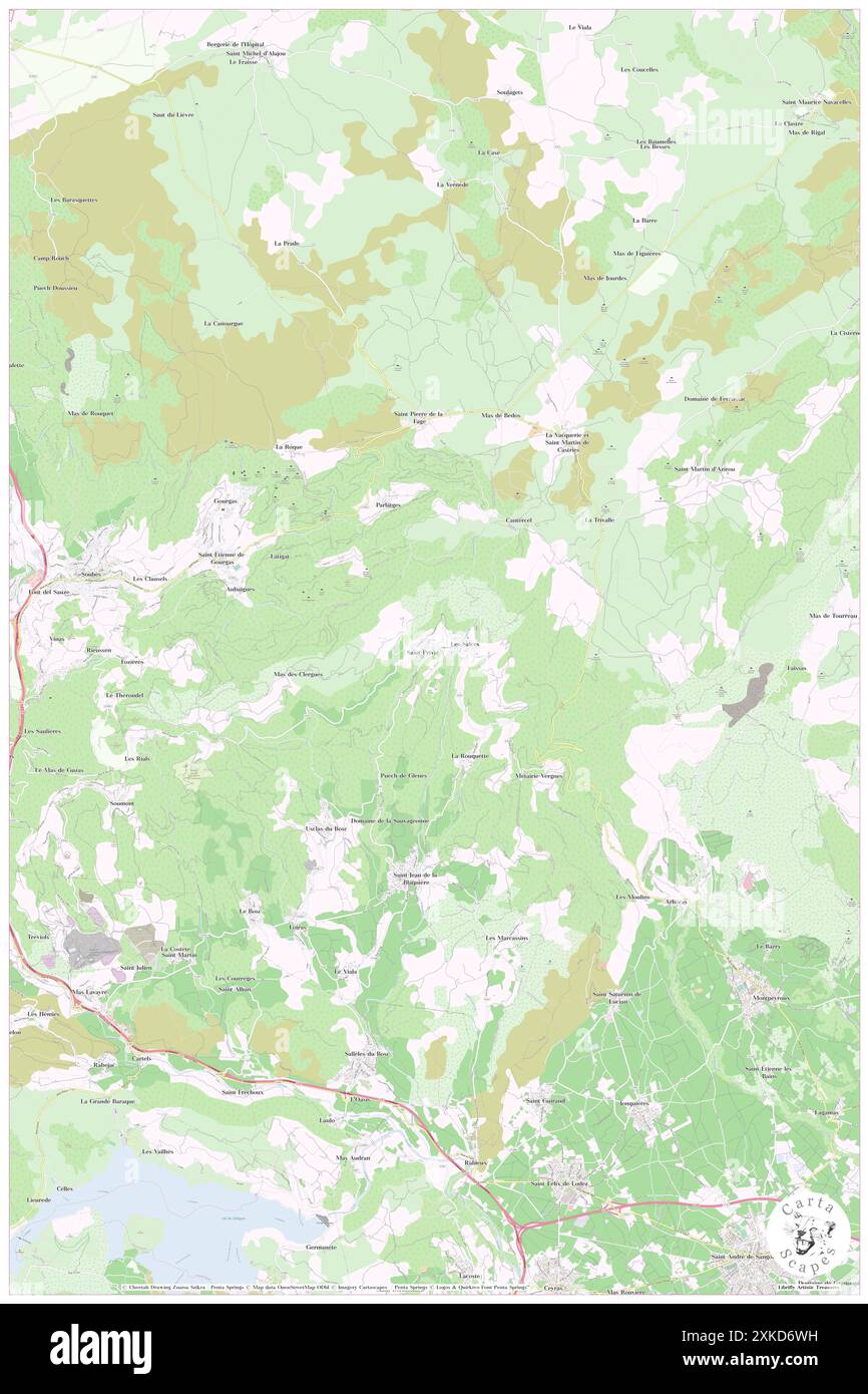 Saint-Privat, Hérault, FR, France, Occitanie, n 43 45' 11'', N 3 25' 29'', carte, Cartascapes carte publiée en 2024. Explorez Cartascapes, une carte qui révèle la diversité des paysages, des cultures et des écosystèmes de la Terre. Voyage à travers le temps et l'espace, découvrir l'interconnexion du passé, du présent et de l'avenir de notre planète. Banque D'Images