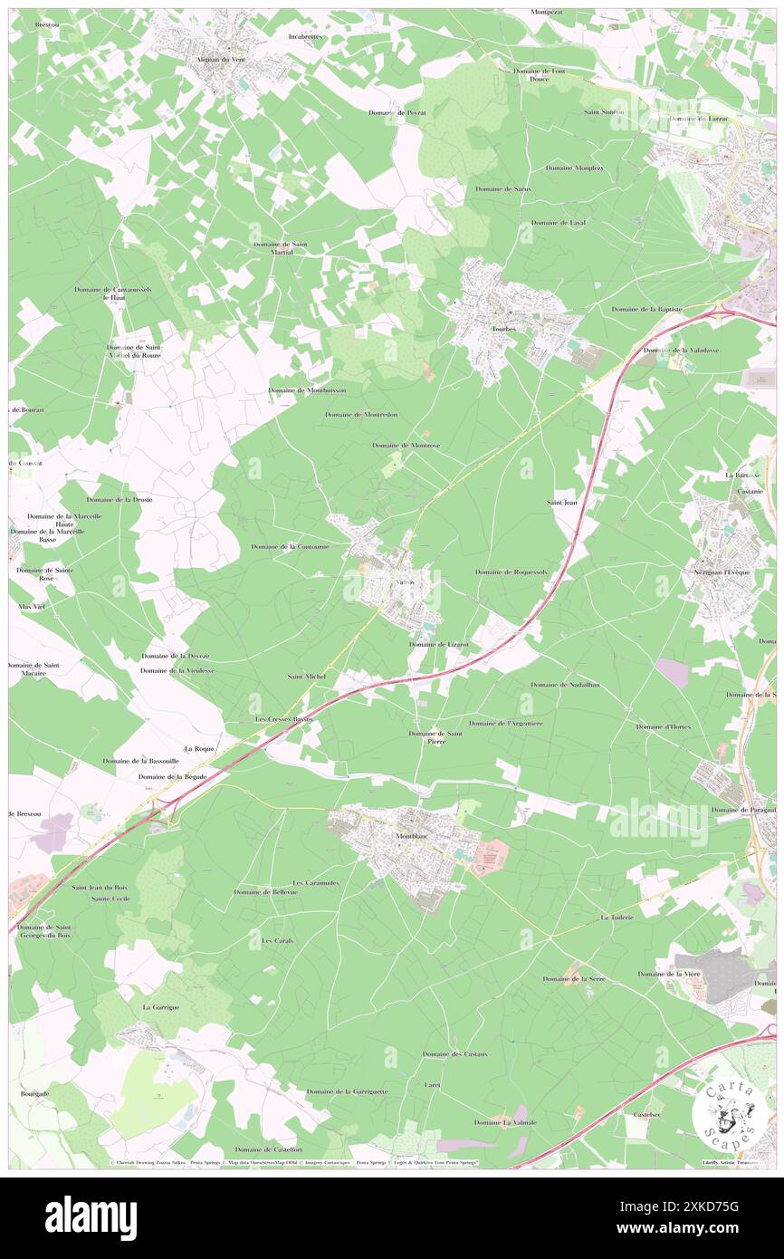 Valros, Hérault, FR, France, Occitanie, n 43 25' 13'', N 3 21' 59'', carte, Cartascapes carte publiée en 2024. Explorez Cartascapes, une carte qui révèle la diversité des paysages, des cultures et des écosystèmes de la Terre. Voyage à travers le temps et l'espace, découvrir l'interconnexion du passé, du présent et de l'avenir de notre planète. Banque D'Images