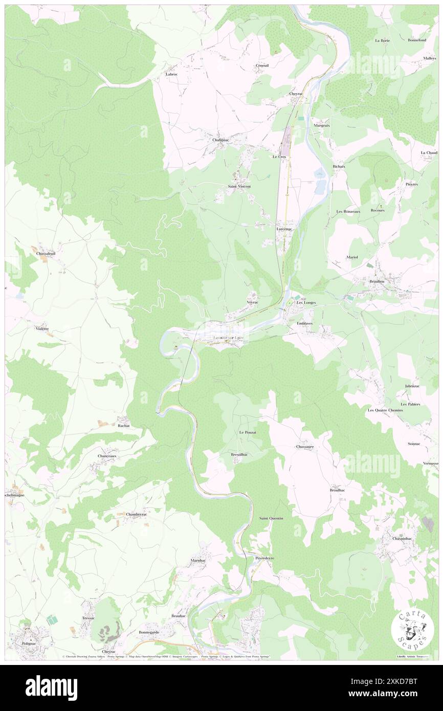 Lavoute-sur-Loire, haute-Loire, FR, France, Auvergne-Rhône-Alpes, n 45 7' 5'', N 3 54' 20'', carte, Carthascapes carte publiée en 2024. Explorez Cartascapes, une carte qui révèle la diversité des paysages, des cultures et des écosystèmes de la Terre. Voyage à travers le temps et l'espace, découvrir l'interconnexion du passé, du présent et de l'avenir de notre planète. Banque D'Images