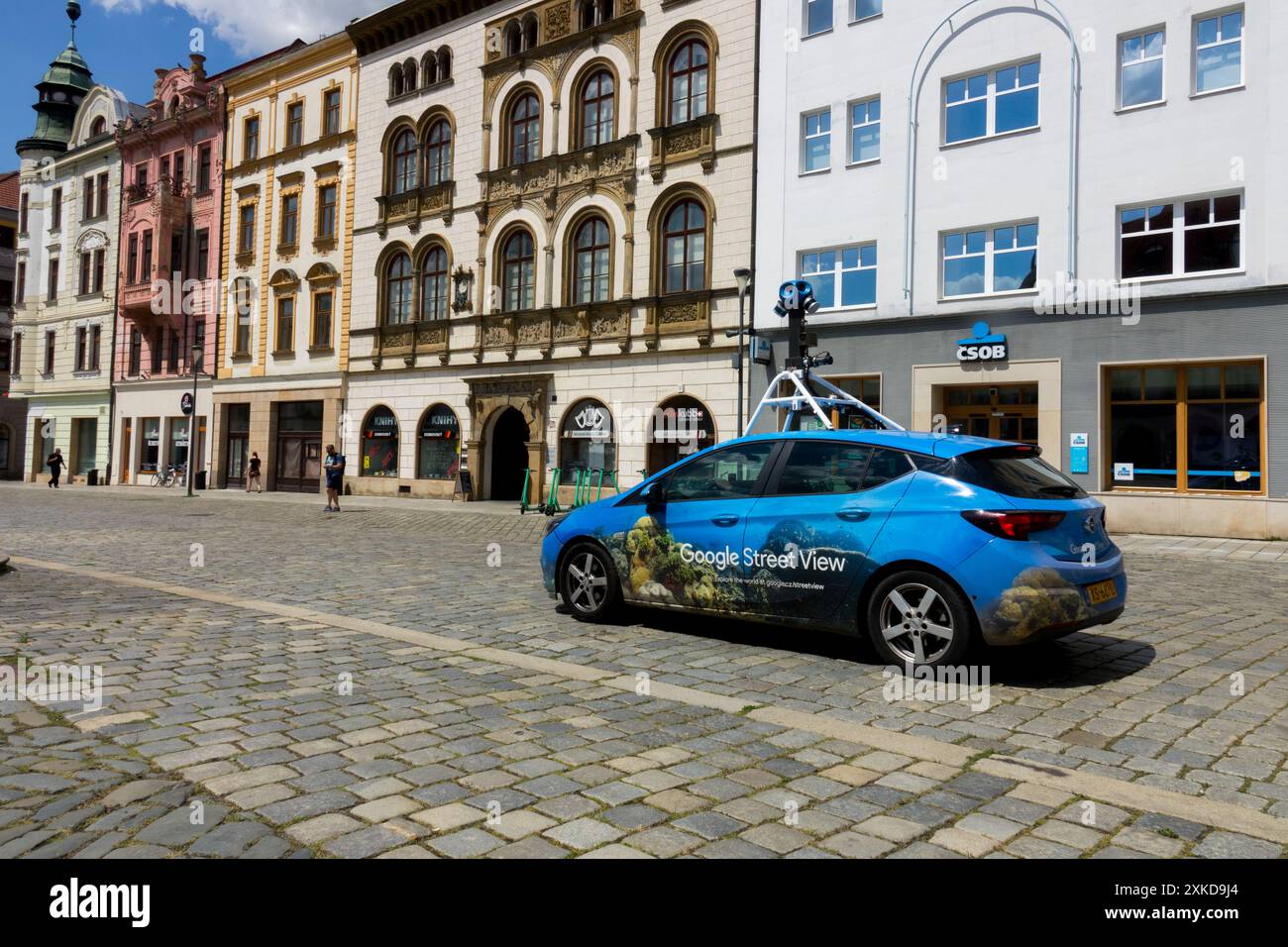 Google Street View voiture avec une caméra montée sur le toit, Olomouc République tchèque Banque D'Images