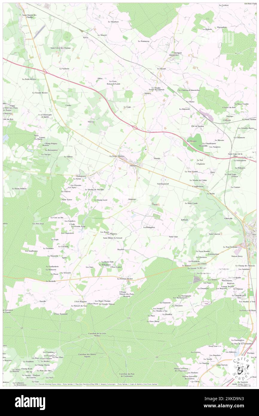 Mortree, Orne, FR, France, Normandie, n 48 38' 21'', N 0 4' 41'', carte, Cartascapes carte publiée en 2024. Explorez Cartascapes, une carte qui révèle la diversité des paysages, des cultures et des écosystèmes de la Terre. Voyage à travers le temps et l'espace, découvrir l'interconnexion du passé, du présent et de l'avenir de notre planète. Banque D'Images