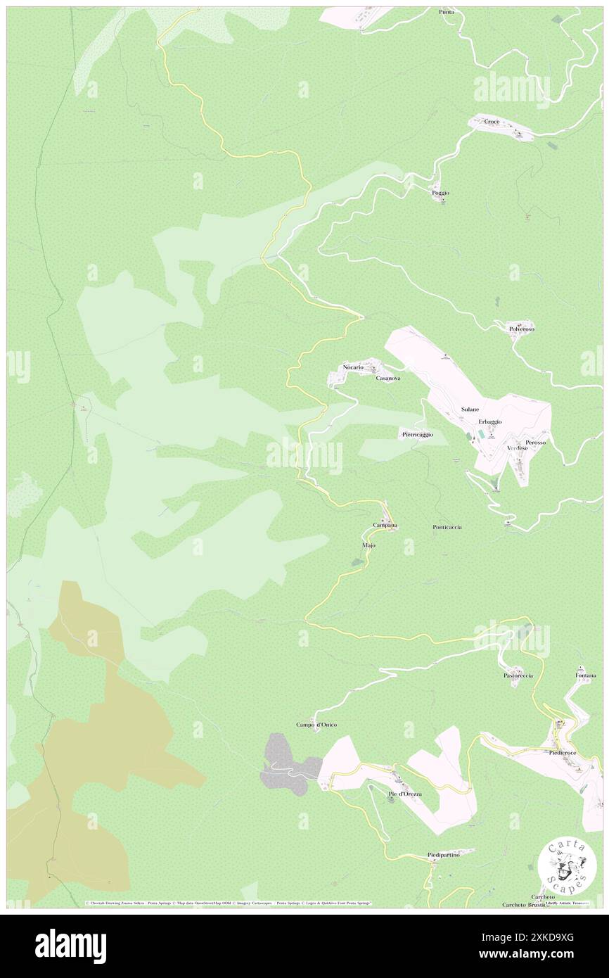 Nocario, haute-Corse, FR, France, Corse, n 42 23' 54'', N 9 21' 5'', carte, Carthascapes carte publiée en 2024. Explorez Cartascapes, une carte qui révèle la diversité des paysages, des cultures et des écosystèmes de la Terre. Voyage à travers le temps et l'espace, découvrir l'interconnexion du passé, du présent et de l'avenir de notre planète. Banque D'Images