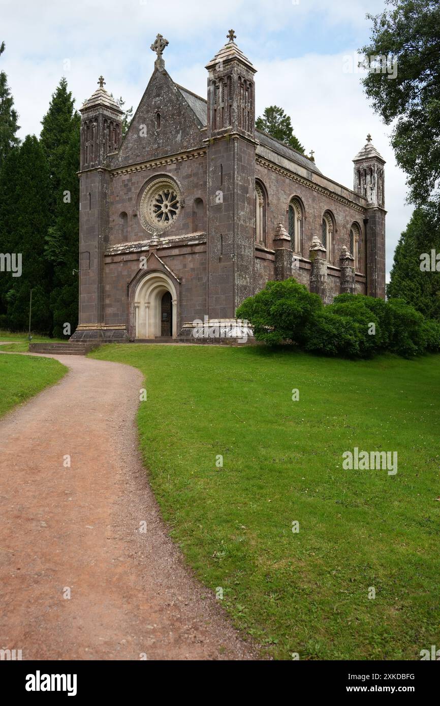 La chapelle des Saints évangélistes construite en 1841 et classée Grade I. Banque D'Images