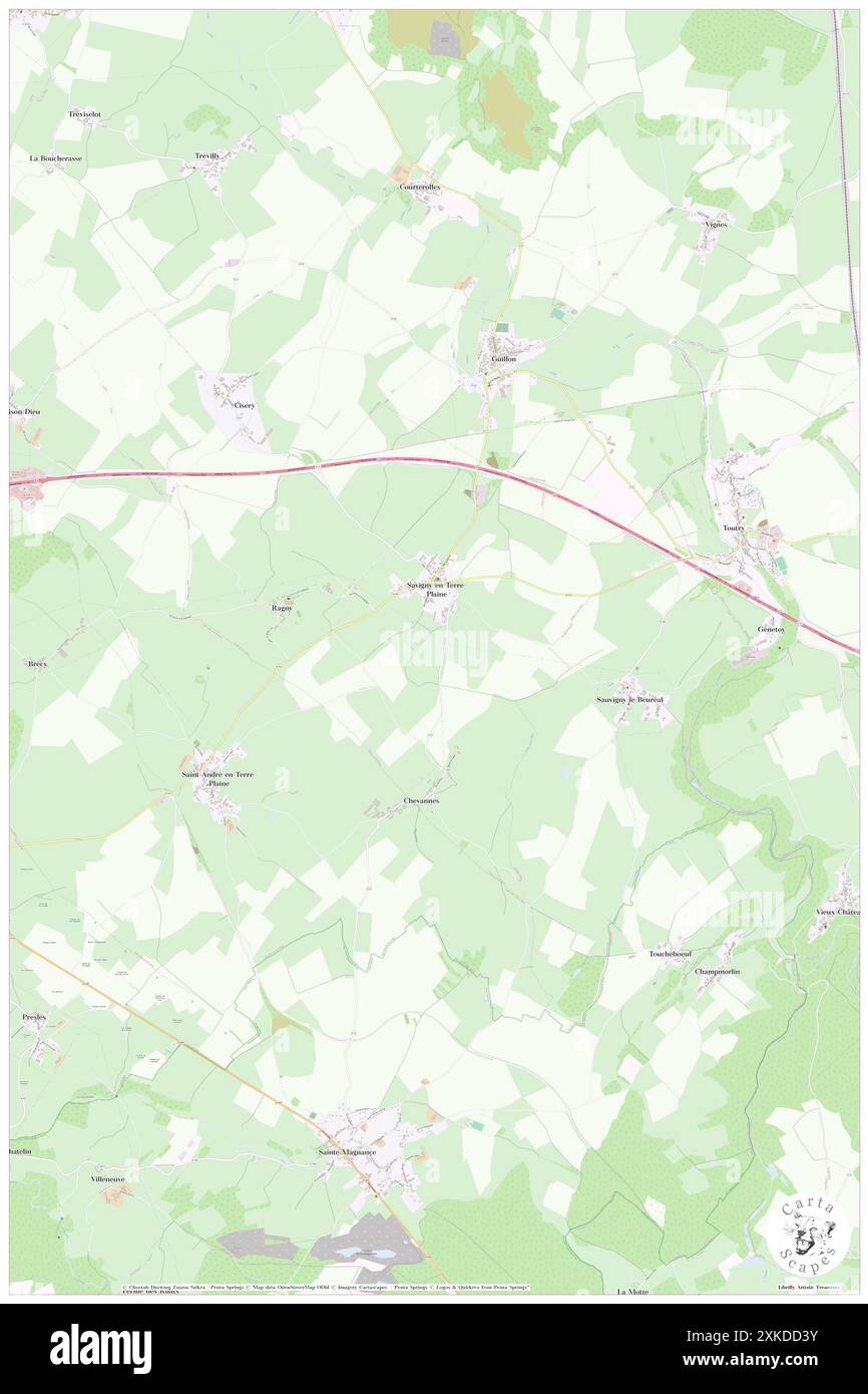 Savigny-en-Terre-Plaine, Yonne, FR, France, Bourgogne-Franche-Comté, n 47 29' 44'', N 4 5' 8'', carte, Cartascapes carte publiée en 2024. Explorez Cartascapes, une carte qui révèle la diversité des paysages, des cultures et des écosystèmes de la Terre. Voyage à travers le temps et l'espace, découvrir l'interconnexion du passé, du présent et de l'avenir de notre planète. Banque D'Images