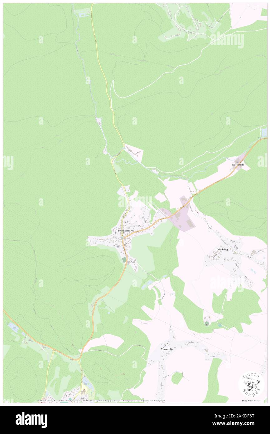 Brouvelieures, Vosges, FR, France, Grand est, n 48 14' 13'', N 6 43' 55'', carte, Carthascapes carte publiée en 2024. Explorez Cartascapes, une carte qui révèle la diversité des paysages, des cultures et des écosystèmes de la Terre. Voyage à travers le temps et l'espace, découvrir l'interconnexion du passé, du présent et de l'avenir de notre planète. Banque D'Images