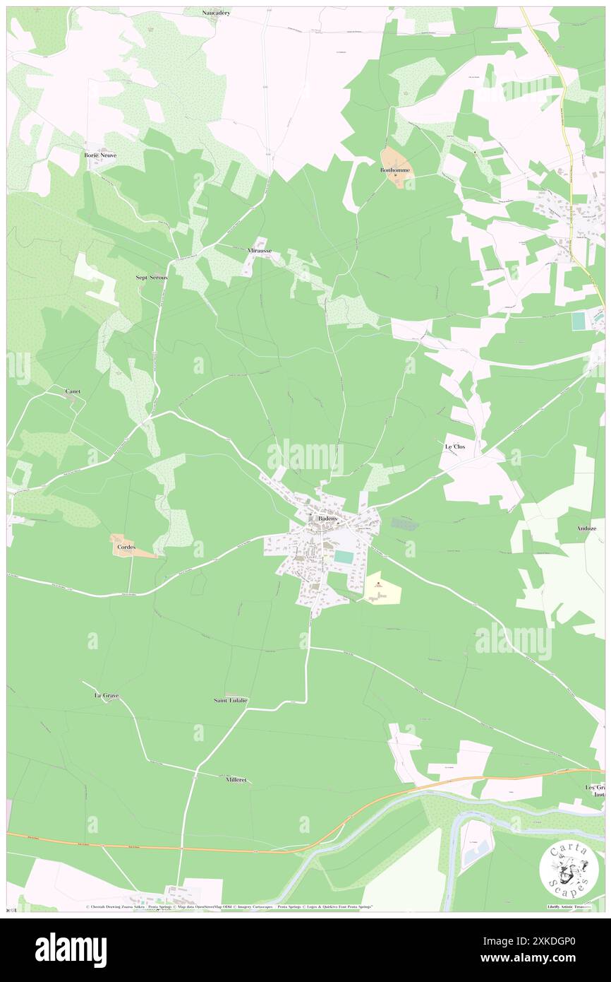 Badens, Aude, FR, France, Occitanie, n 43 13' 8'', N 2 30' 32'', carte, Carthascapes carte publiée en 2024. Explorez Cartascapes, une carte qui révèle la diversité des paysages, des cultures et des écosystèmes de la Terre. Voyage à travers le temps et l'espace, découvrir l'interconnexion du passé, du présent et de l'avenir de notre planète. Banque D'Images