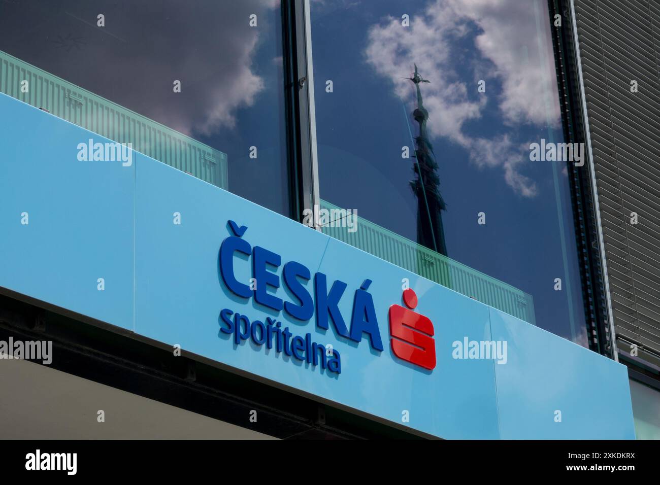 Ceska Sporitelna logo Brand, ERSTE Group Bank République tchèque Europe Banque D'Images