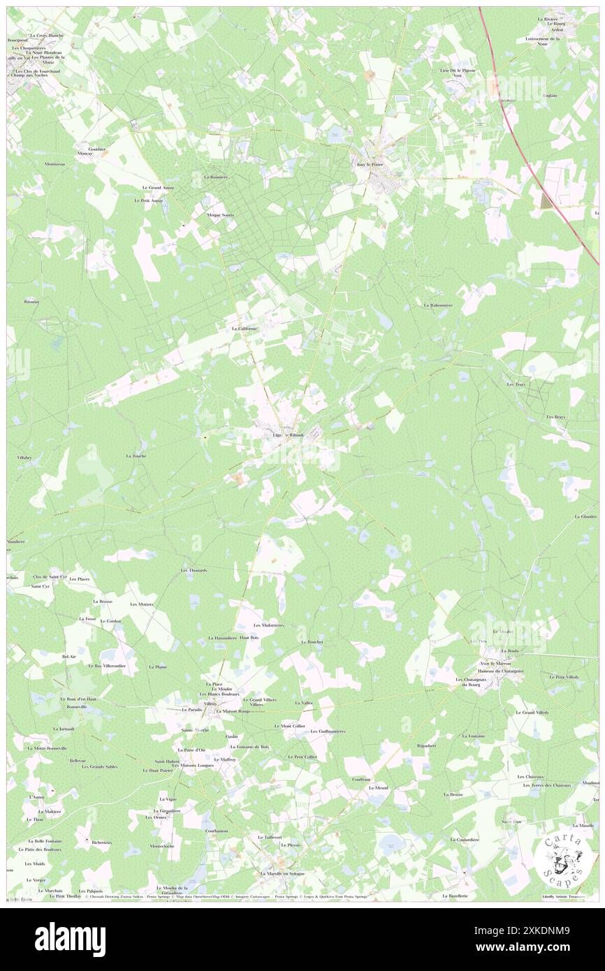 Ligny-le-Ribault, Loiret, FR, France, Centre, n 47 41' 4'', N 1 46' 54'', carte, Carthascapes carte publiée en 2024. Explorez Cartascapes, une carte qui révèle la diversité des paysages, des cultures et des écosystèmes de la Terre. Voyage à travers le temps et l'espace, découvrir l'interconnexion du passé, du présent et de l'avenir de notre planète. Banque D'Images