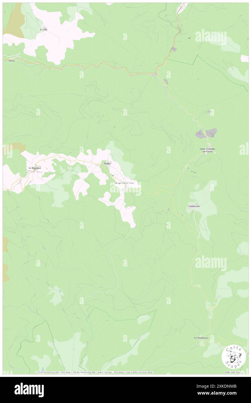 Roquefort-de-Sault, Aude, FR, France, Occitanie, n 42 44' 17'', N 2 12' 4'', carte, Cartascapes carte publiée en 2024. Explorez Cartascapes, une carte qui révèle la diversité des paysages, des cultures et des écosystèmes de la Terre. Voyage à travers le temps et l'espace, découvrir l'interconnexion du passé, du présent et de l'avenir de notre planète. Banque D'Images