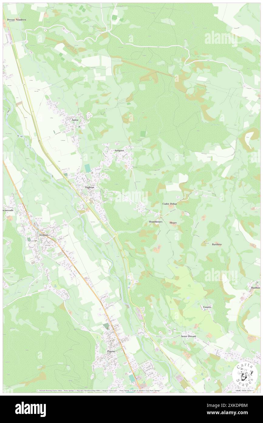 Ordizan, Hautes-Pyrénées, FR, France, Occitanie, n 43 6' 28'', N 0 7' 49'', carte, Carthascapes carte publiée en 2024. Explorez Cartascapes, une carte qui révèle la diversité des paysages, des cultures et des écosystèmes de la Terre. Voyage à travers le temps et l'espace, découvrir l'interconnexion du passé, du présent et de l'avenir de notre planète. Banque D'Images