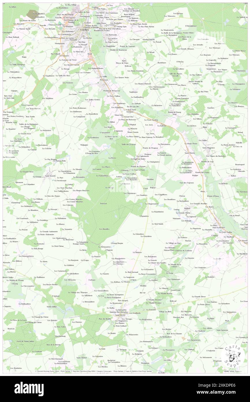 Verneuil-sur-Indre, Indre-et-Loire, FR, France, Centre, n 47 3' 21'', N 1 2' 30'', carte, Carthascapes carte publiée en 2024. Explorez Cartascapes, une carte qui révèle la diversité des paysages, des cultures et des écosystèmes de la Terre. Voyage à travers le temps et l'espace, découvrir l'interconnexion du passé, du présent et de l'avenir de notre planète. Banque D'Images