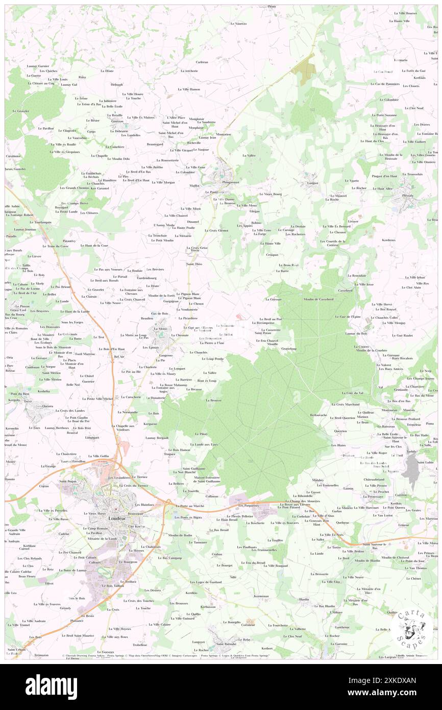 La Motte, Côtes-d'Armor, FR, France, Bretagne, n 48 14' 5'', S 2 43' 55'', carte, Carthascapes carte publiée en 2024. Explorez Cartascapes, une carte qui révèle la diversité des paysages, des cultures et des écosystèmes de la Terre. Voyage à travers le temps et l'espace, découvrir l'interconnexion du passé, du présent et de l'avenir de notre planète. Banque D'Images