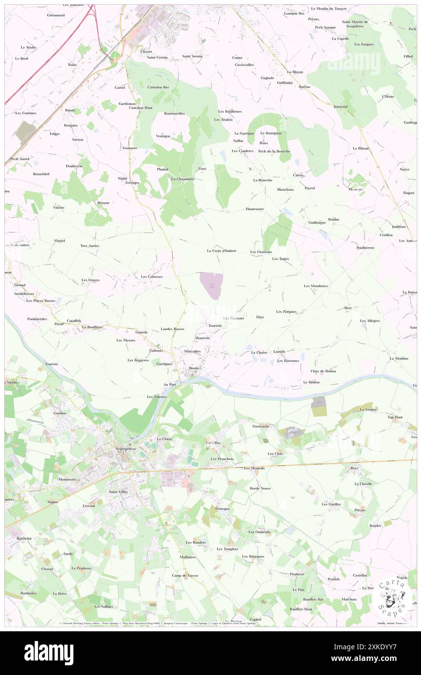 canabals Tarn et garonne map Banque de photographies et d'images à haute résolution  - Alamy