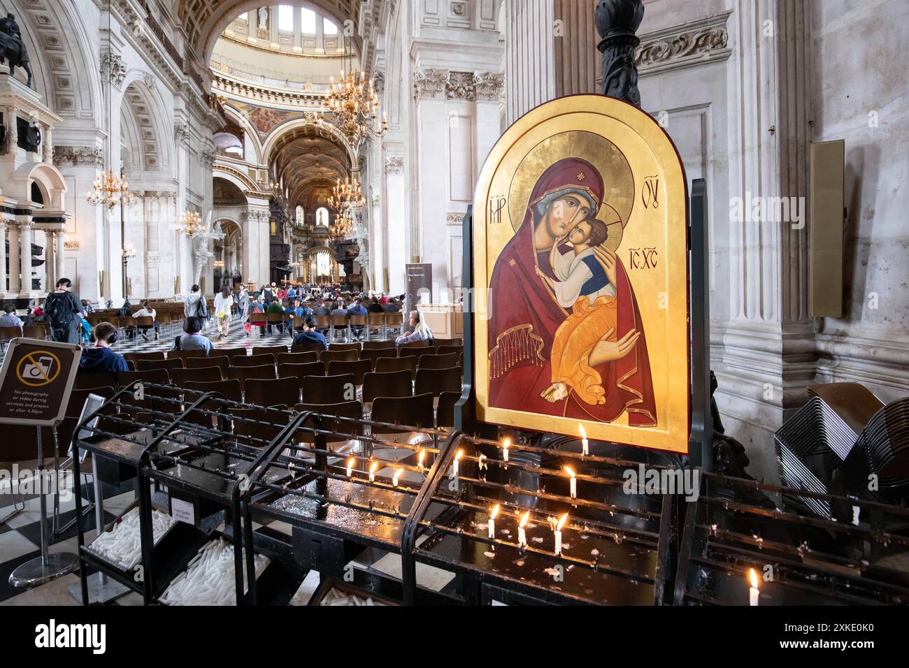 La Cathédrale St Paul, London, UK Banque D'Images