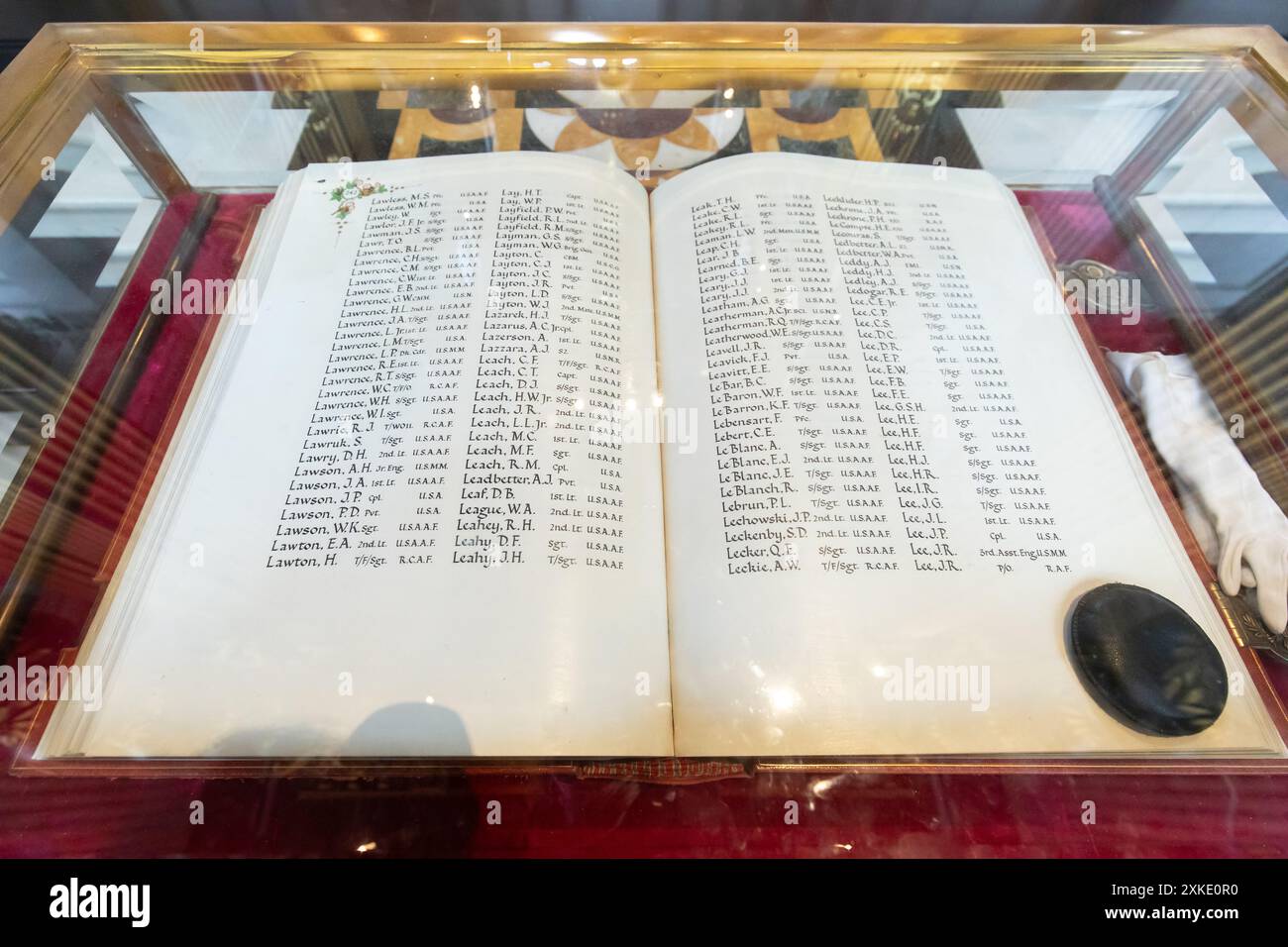 The Roll of Honour, cathédrale Saint-Paul, Londres, Royaume-Uni Banque D'Images